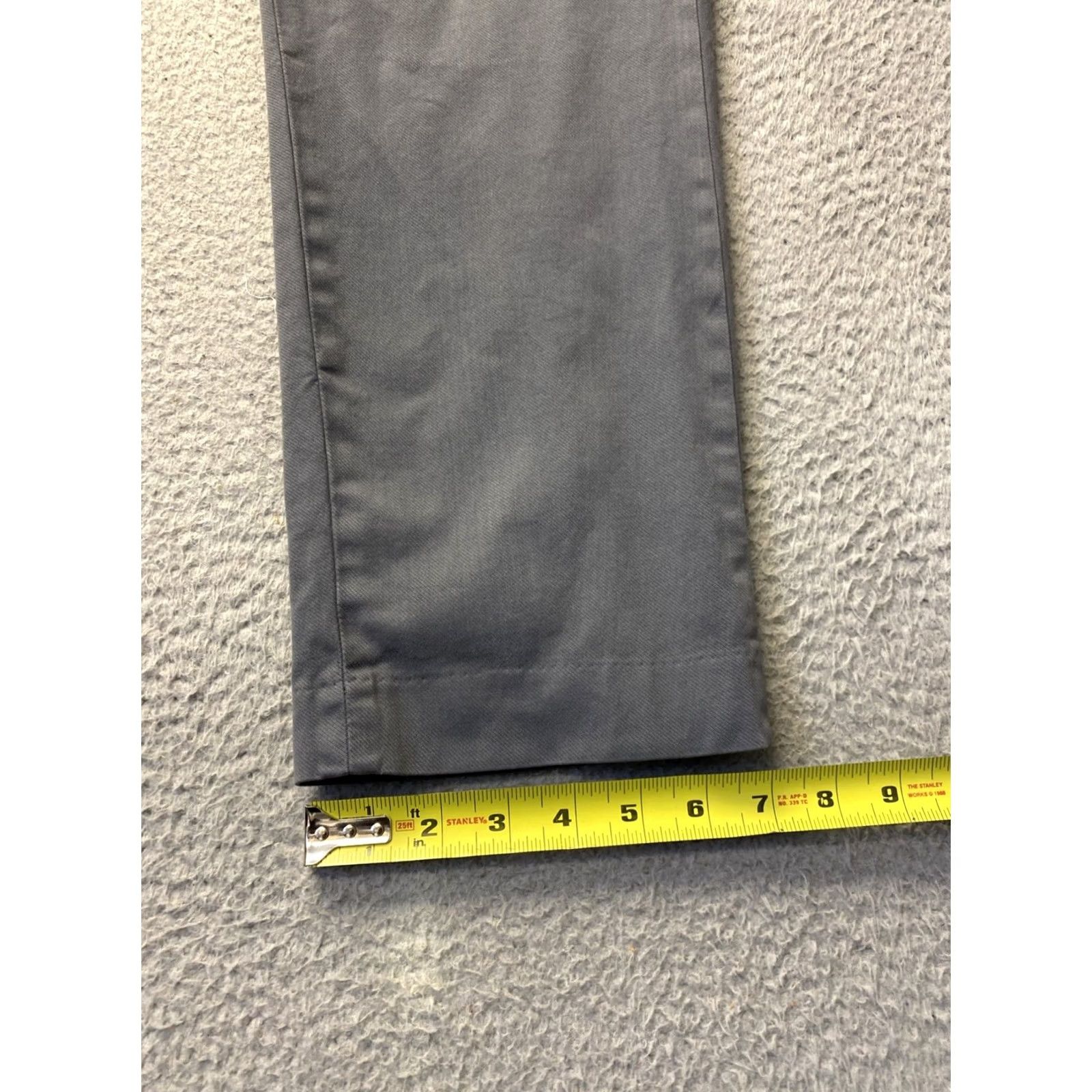 Bonobos Bonobos Chino Pants Men's 34x28 Gray Slim Flat Front Regular Inseam 28 Style: Chino Size US 34 / EU 50 - 5 Thumbnail