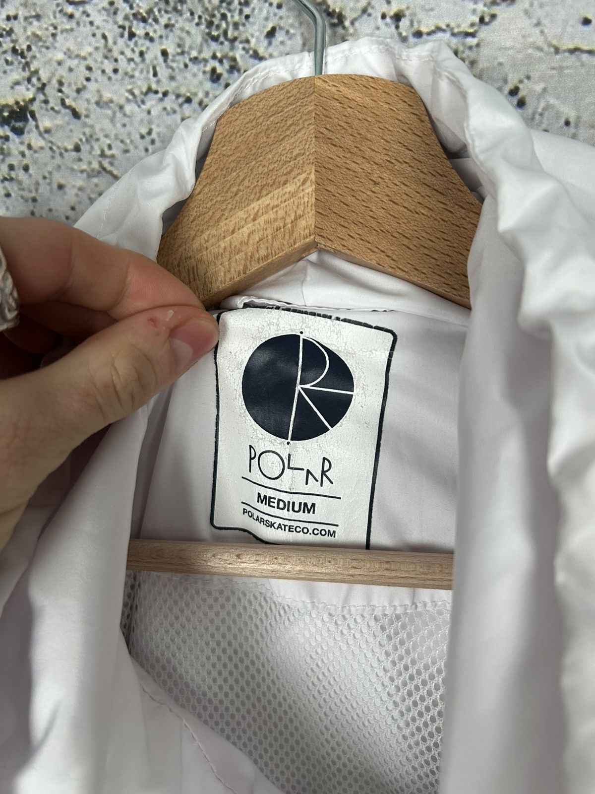 Polar Skate Co. Polar Skate Co White Light Jacket Rain Skateboarding Size US M / EU 48-50 / 2 - 5 Thumbnail
