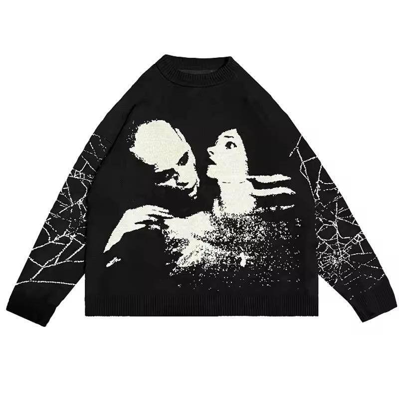 Japanese Brand × Vintage Gothic-inspired portrait sweater. Size US L / EU 52-54 / 3 - 1 Thumbnail