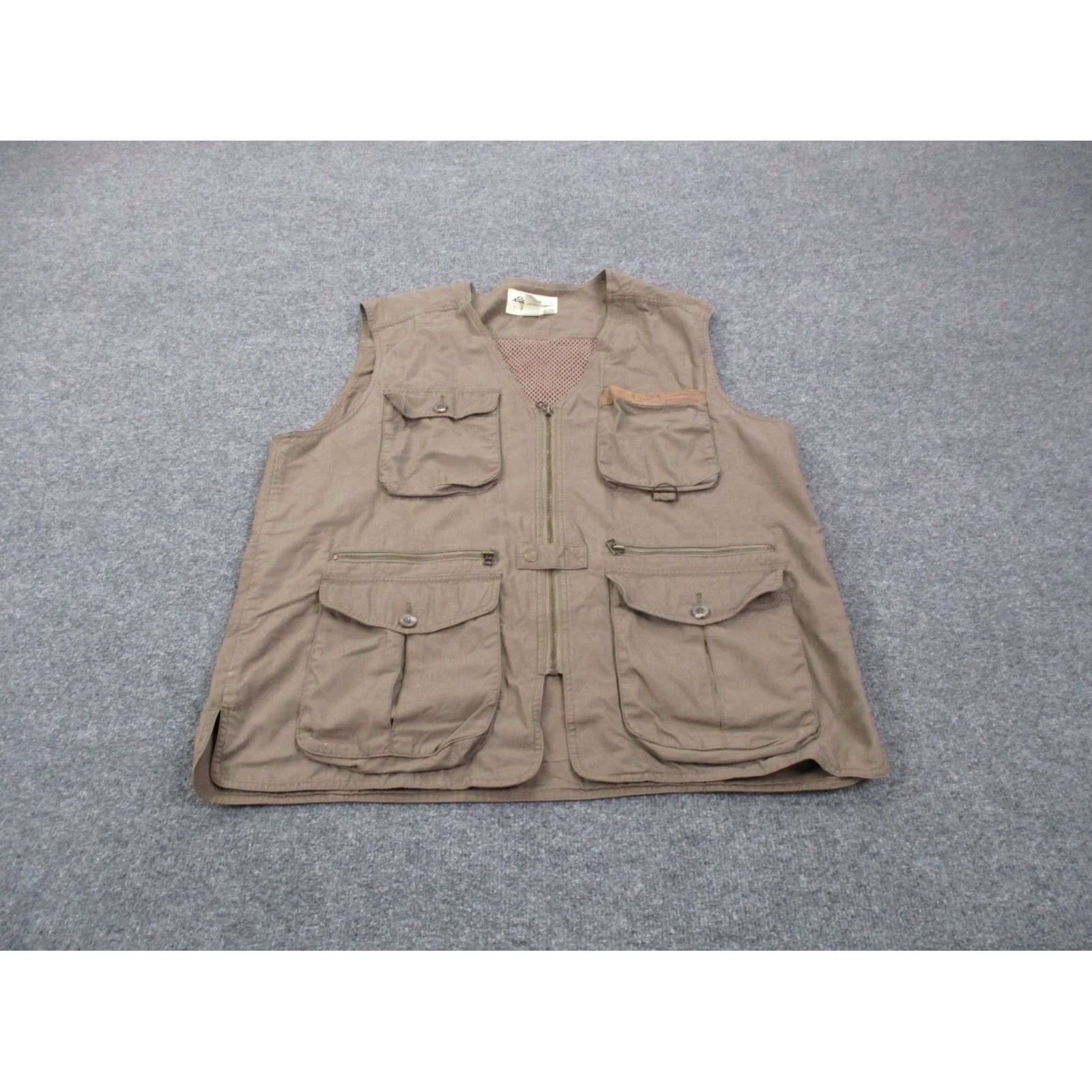 Eddie Bauer Eddie Bauer Vest Jacket Mens L Windbreaker Outdoor Lightweight Pockets Full Zip Waterproof Windproof Brown Canvas Logo Size US L / EU 52-54 / 3 - 2 Thumbnail