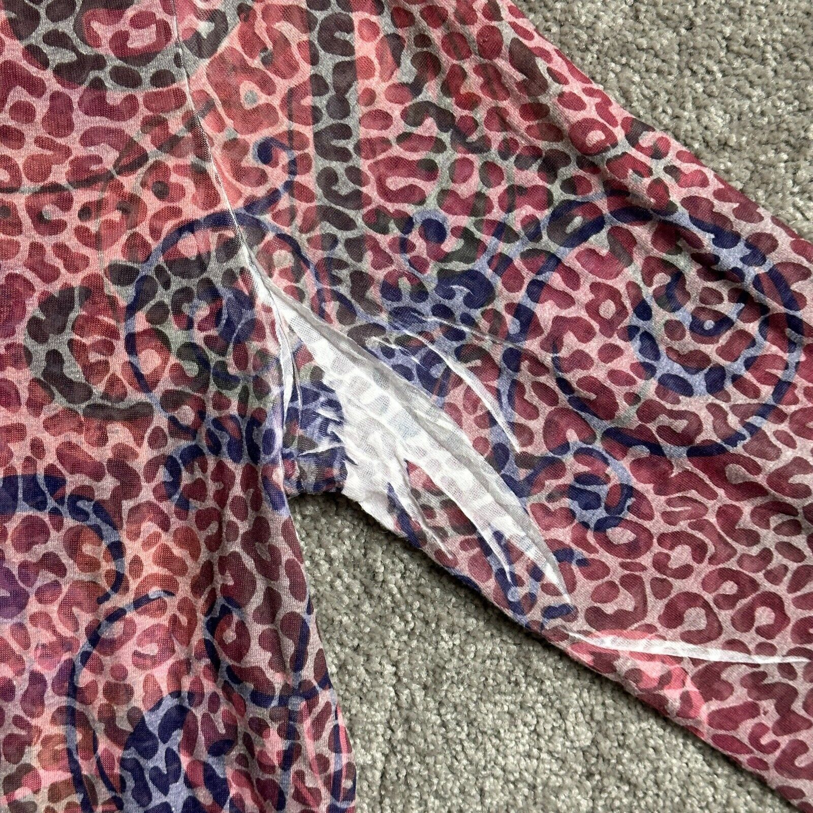 Other Y2K Leopard Print Top 16W Plus Rhinestones Whimsigoth Fairy Size XXL / US 16-18 / IT 52-54 - 4 Thumbnail