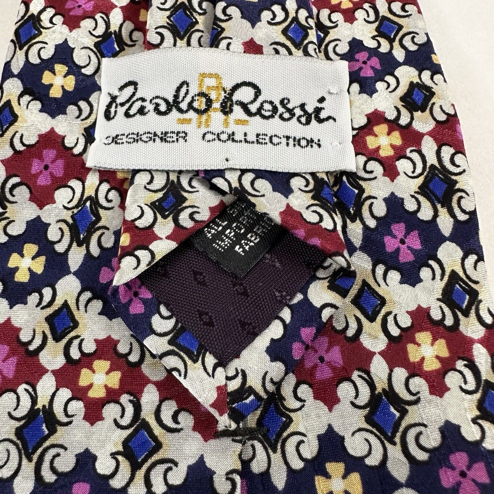 Other Paolo Rossi Designer Collection Tie Silk Multi Color Preppy Size ONE SIZE - 2 Thumbnail