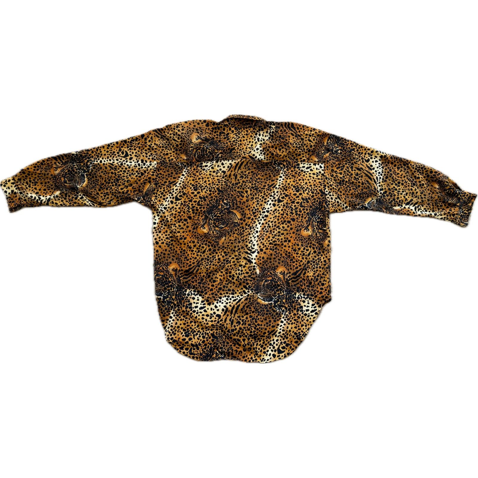 Vintage Vintage Cat Leopard Print Retro Top Buttondown Animal Size L / US 10 / IT 46 - 3 Thumbnail