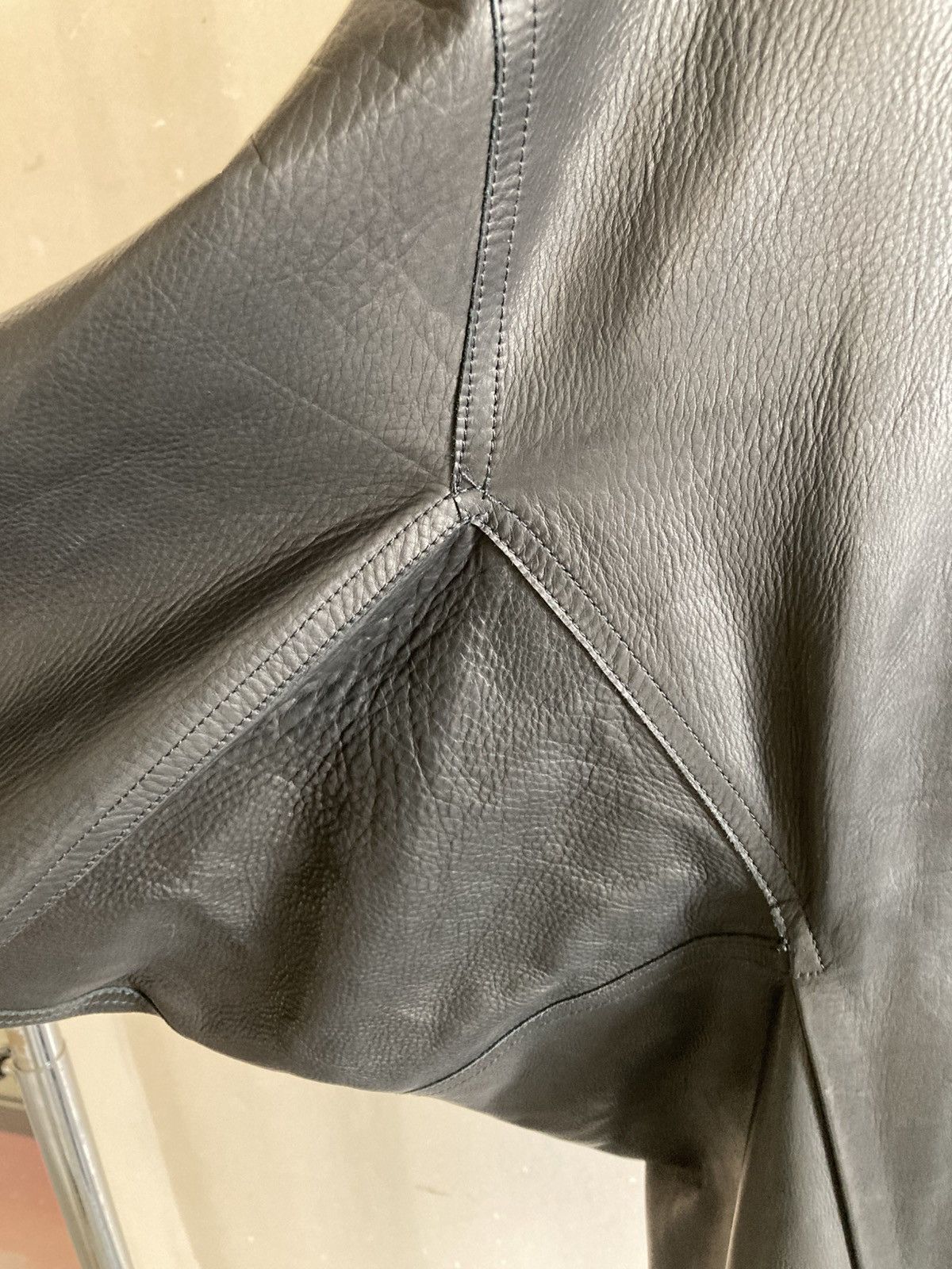 Rick Owens BRAND NEW / Rick Owens Leather Coat Size US M / EU 48-50 / 2 - 8 Thumbnail