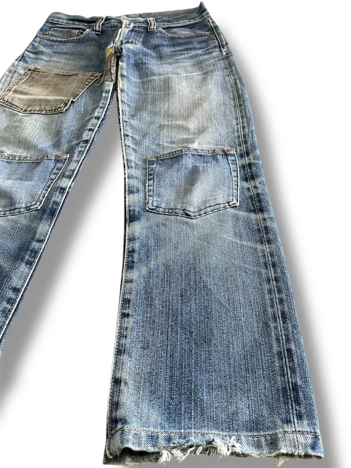 Jun Takahashi × Uniqlo Vintage Uniqlo S002 Selvedge Pocket Patchwork Denim Size US 28 / EU 44 - 5 Thumbnail