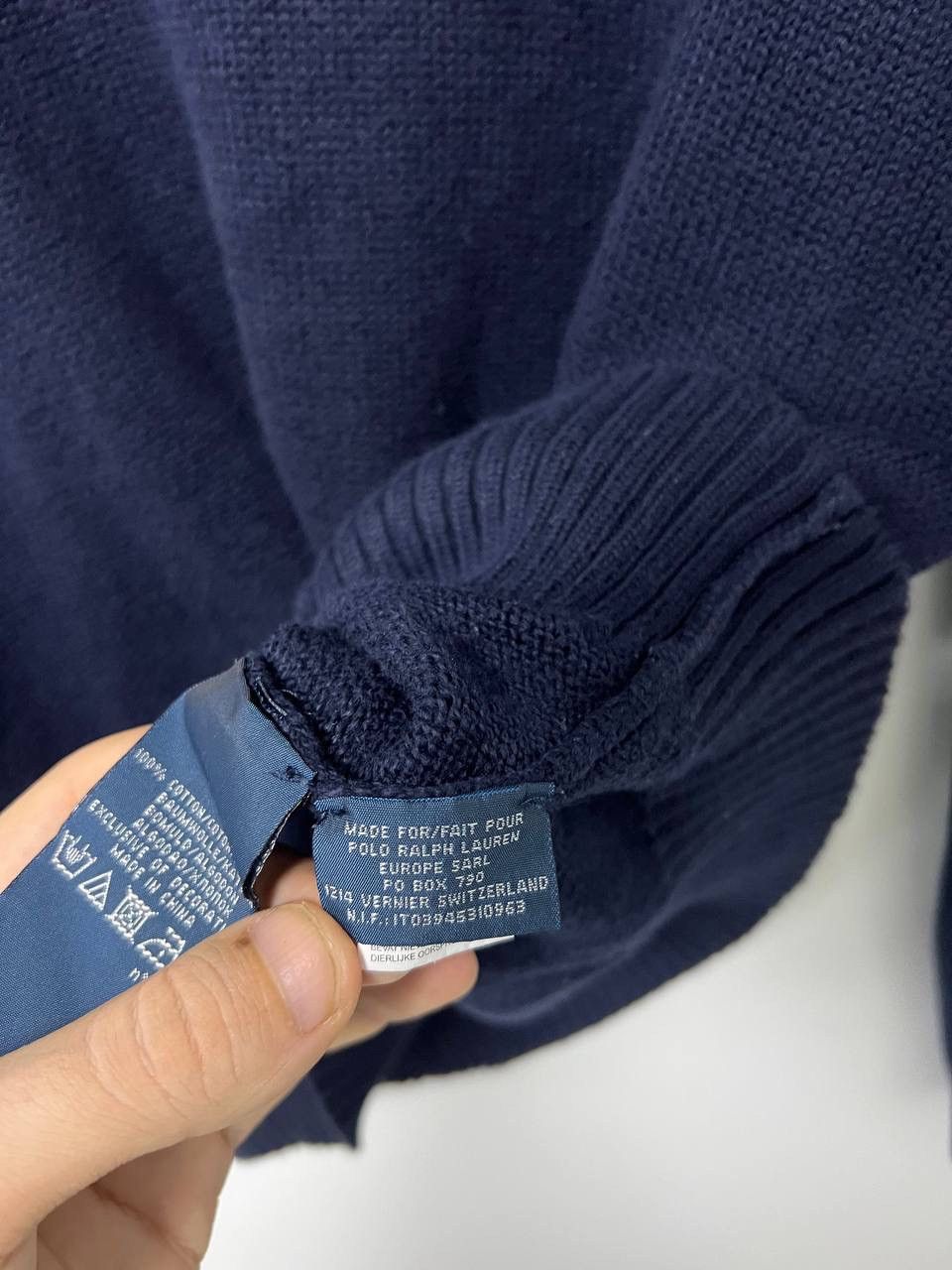 Polo Ralph Lauren Vintage 90s Polo Ralph Lauren 1/4 Zip Sweater Knit sz M Size US M / EU 48-50 / 2 - 10 Thumbnail