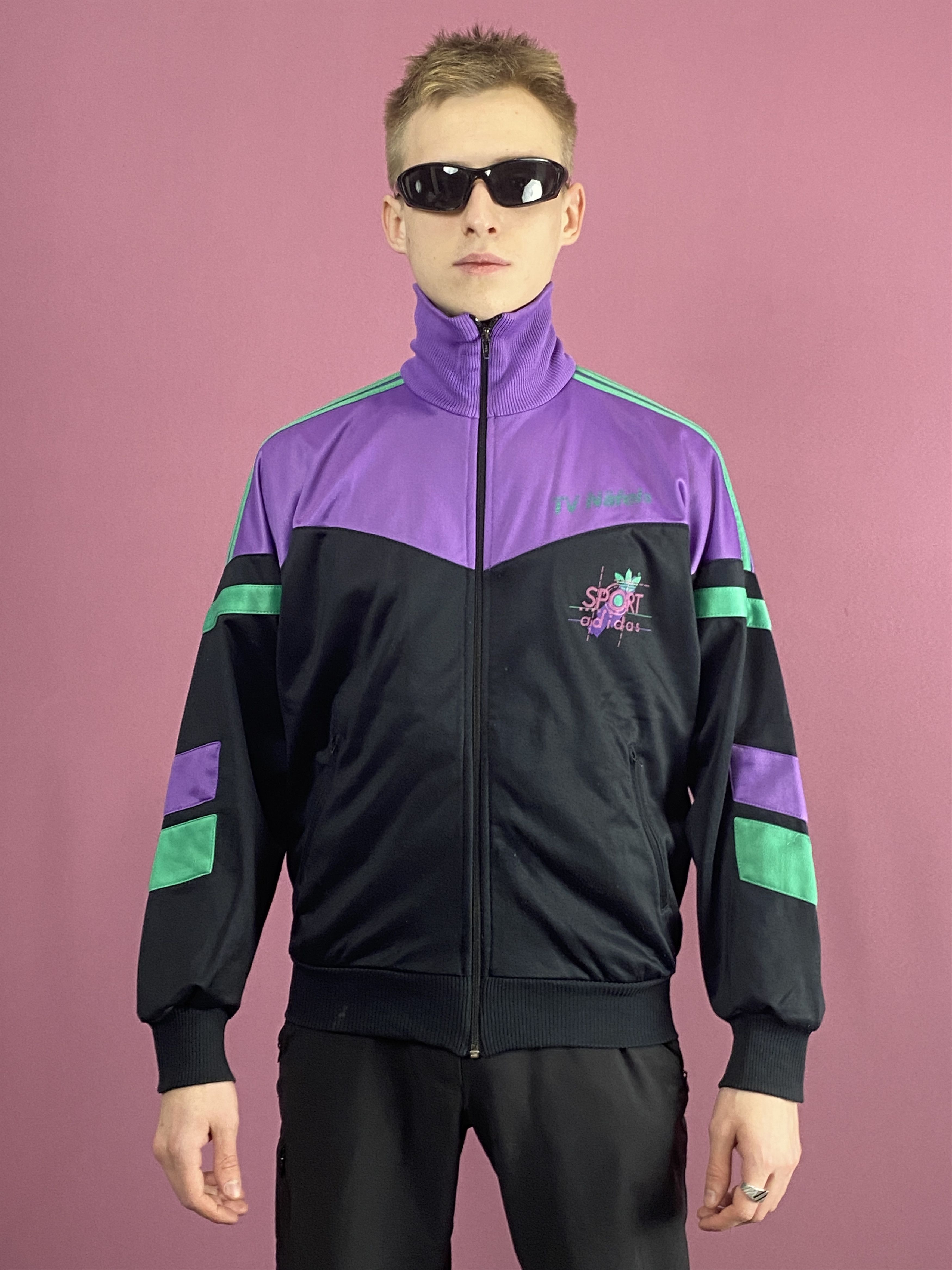 Adidas × Vintage 90s Adidas Vintage Men's Track Jacket - M Size US M / EU 48-50 / 2 - 1 Thumbnail