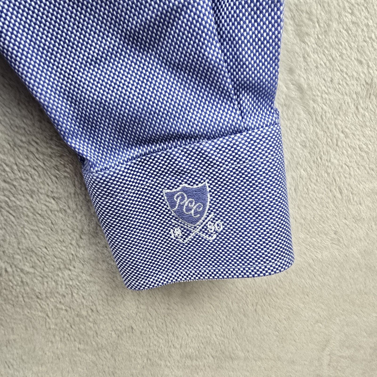 Peter Millar Peter Millar Shirt Mens Medium Birdseye Nanoluxe Button Down Size US M / EU 48-50 / 2 - 6 Thumbnail