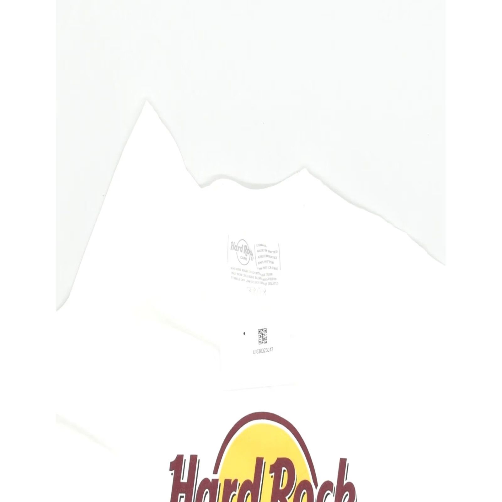Hard Rock Cafe HARD ROCK CAFE Womens Firenze T-Shirt White Cotton UK 6 XS Size XS / US 0-2 / IT 36-38 - 3 Thumbnail