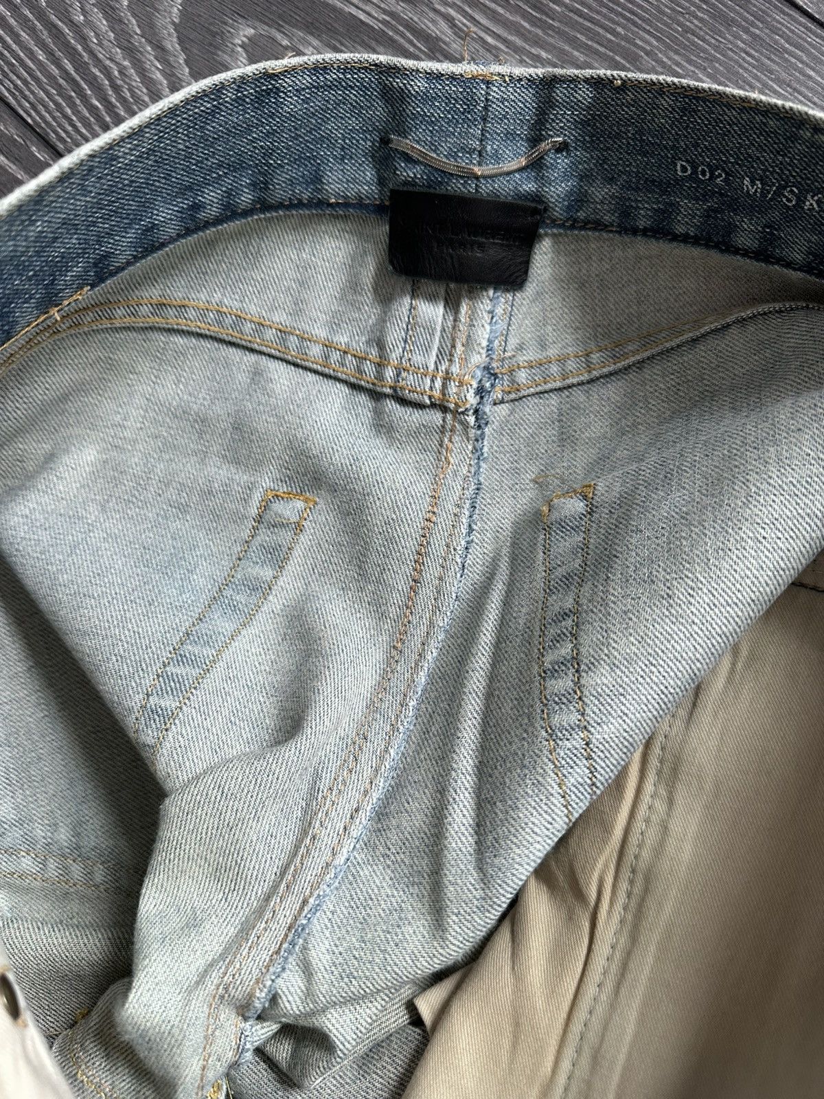 Saint Laurent Paris saint laurent paris aw13 crash distressed jeans Size US 31 - 8 Thumbnail