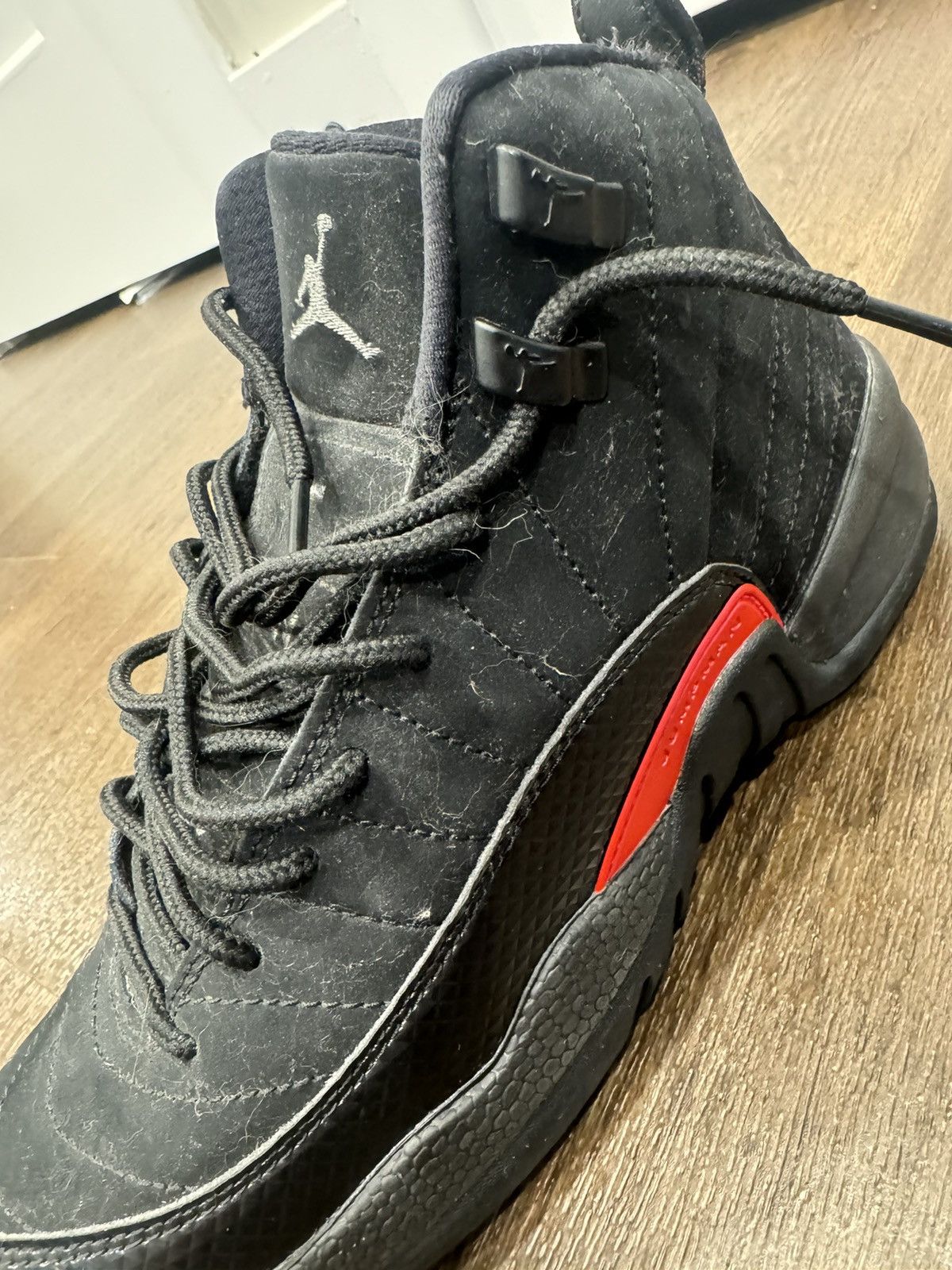 Jordan Brand Jordan 12 Retro Black Rush Pink Size US 5.5 / EU 38 - 8 Thumbnail