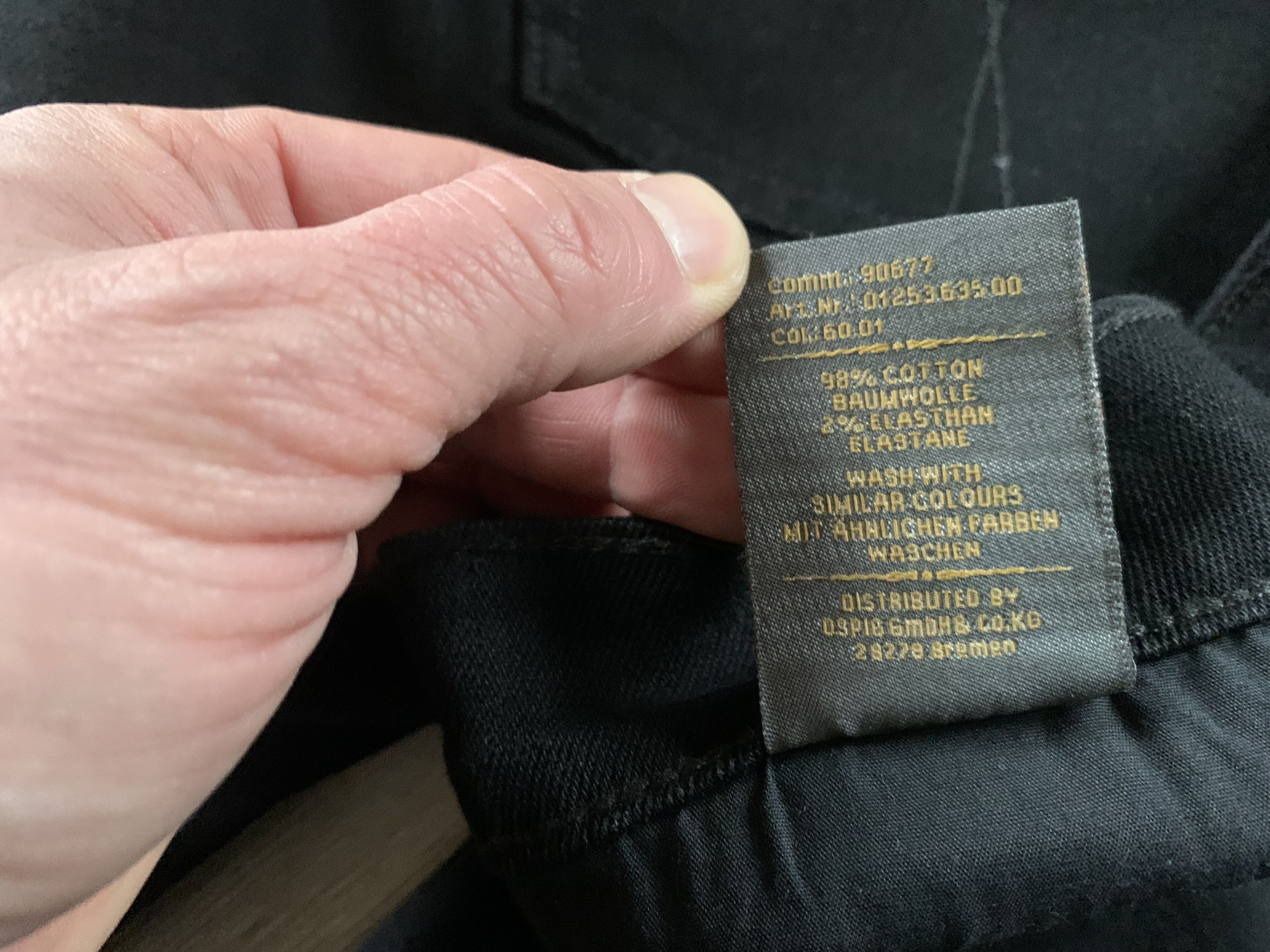 Designer Paddock's Ranger Black Denim Jeans Size US 40 / EU 56 - 12 Thumbnail