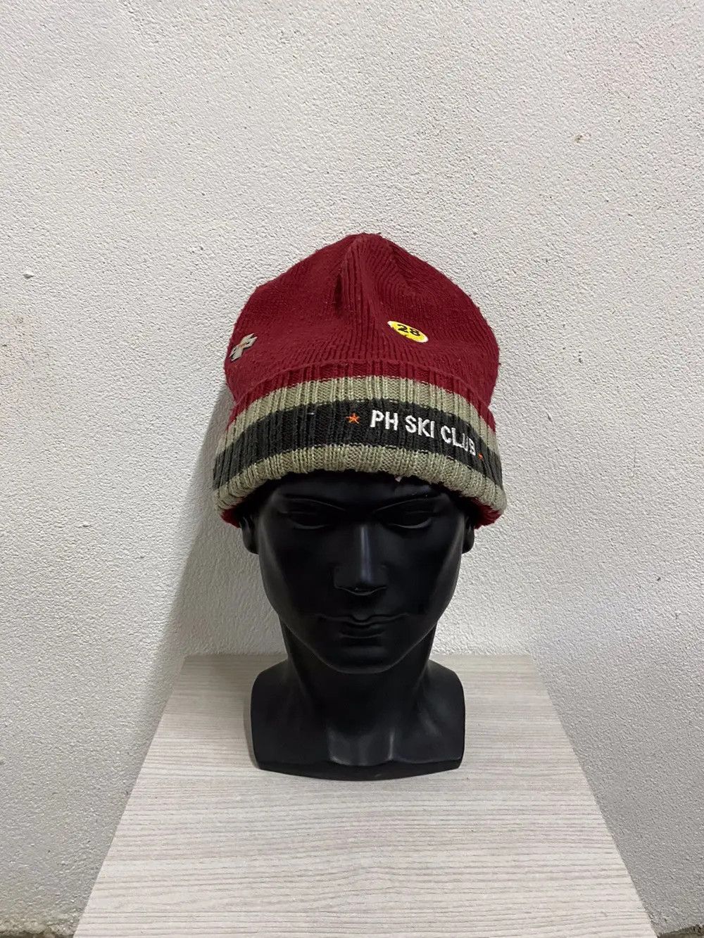 Vintage Vintage Ski Club Beanie Hat Size ONE SIZE - 3 Thumbnail