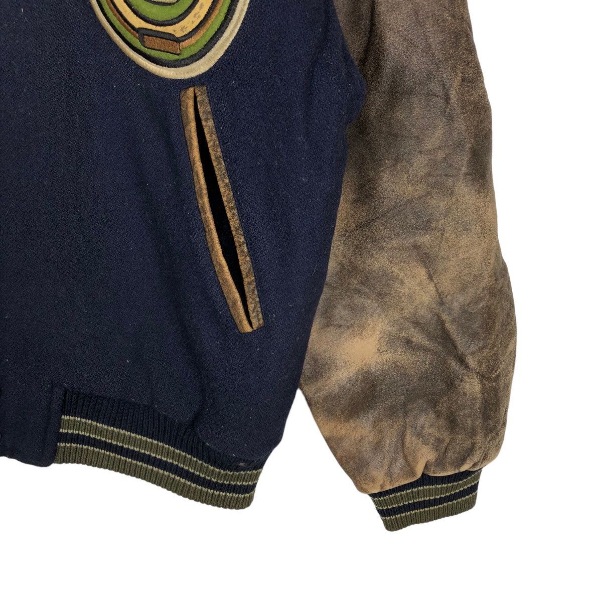 Japanese Brand 🔥90s Rare Vintage Varsity Jacket O’neill Santa Cruz Leather Size US M / EU 48-50 / 2 - 6 Thumbnail