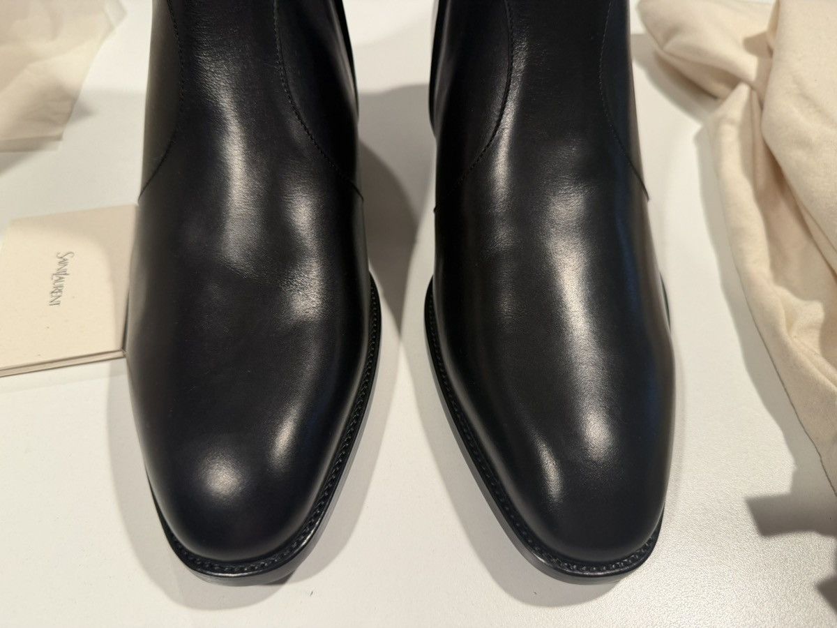 Saint Laurent Paris SAINT LAURENT Leather Chelsea Boots 43.5/10.5 Size US 10.5 / EU 43-44 - 10 Thumbnail