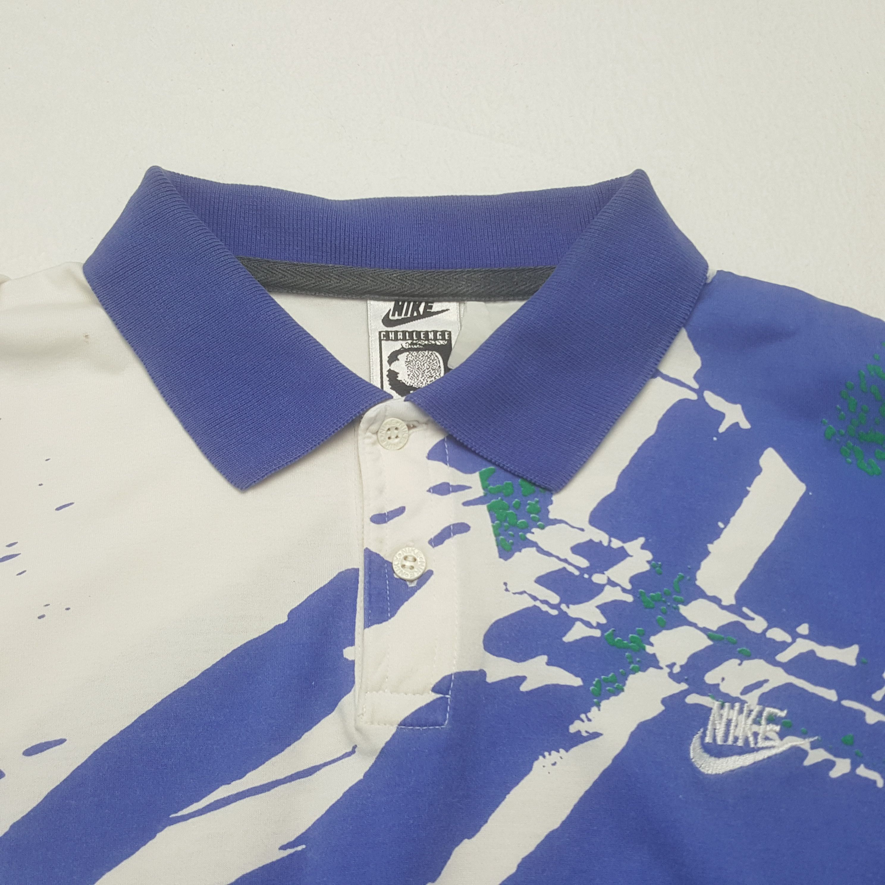 Nike × Vintage Vintage Nike Challenge Court Sportwear Polo Shirt Size US M / EU 48-50 / 2 - 4 Thumbnail