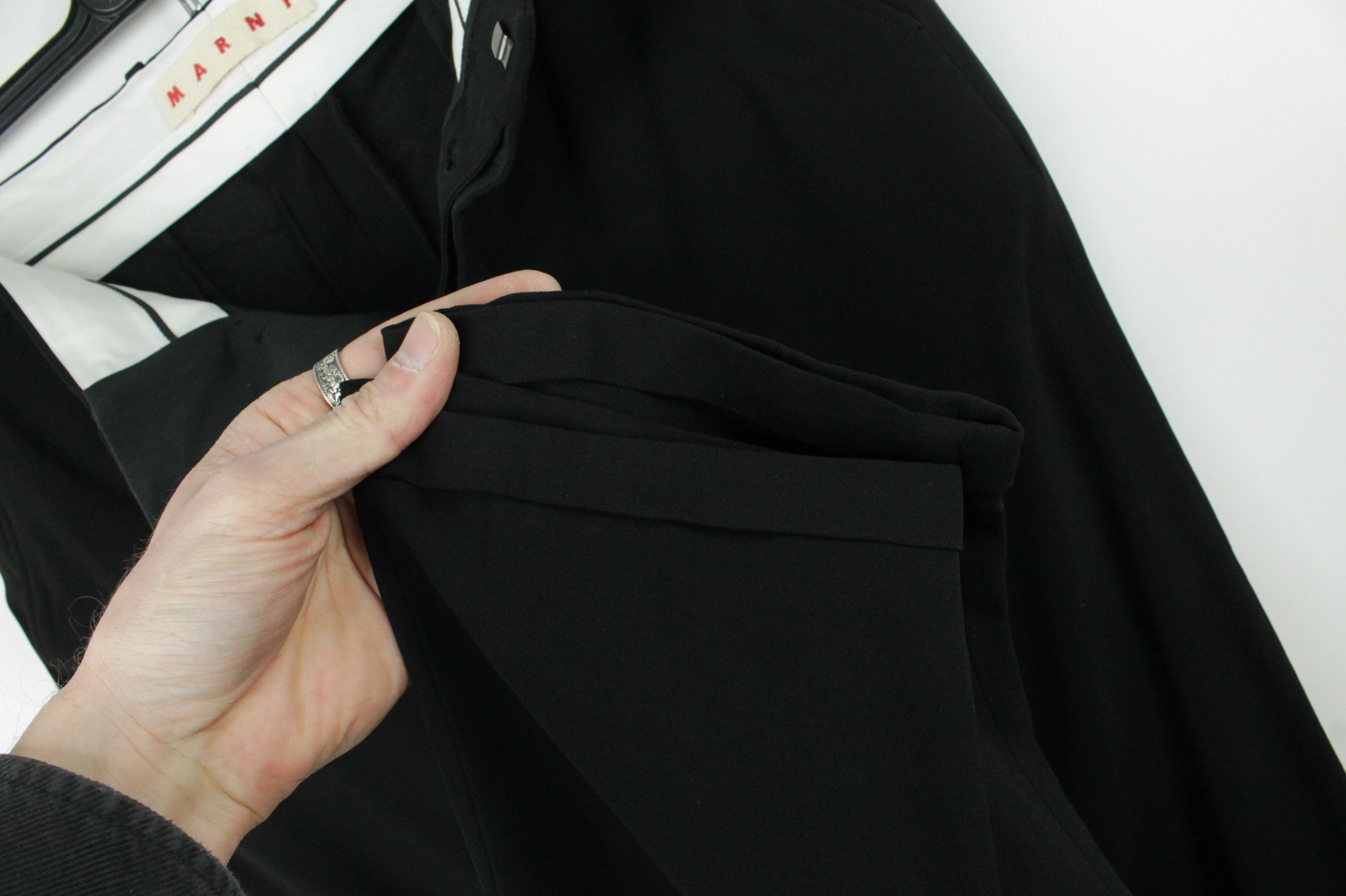 Marni Marni Commessa Viscose Acetate Black Dress Pants Size 30" / US 8 / IT 44 - 4 Thumbnail