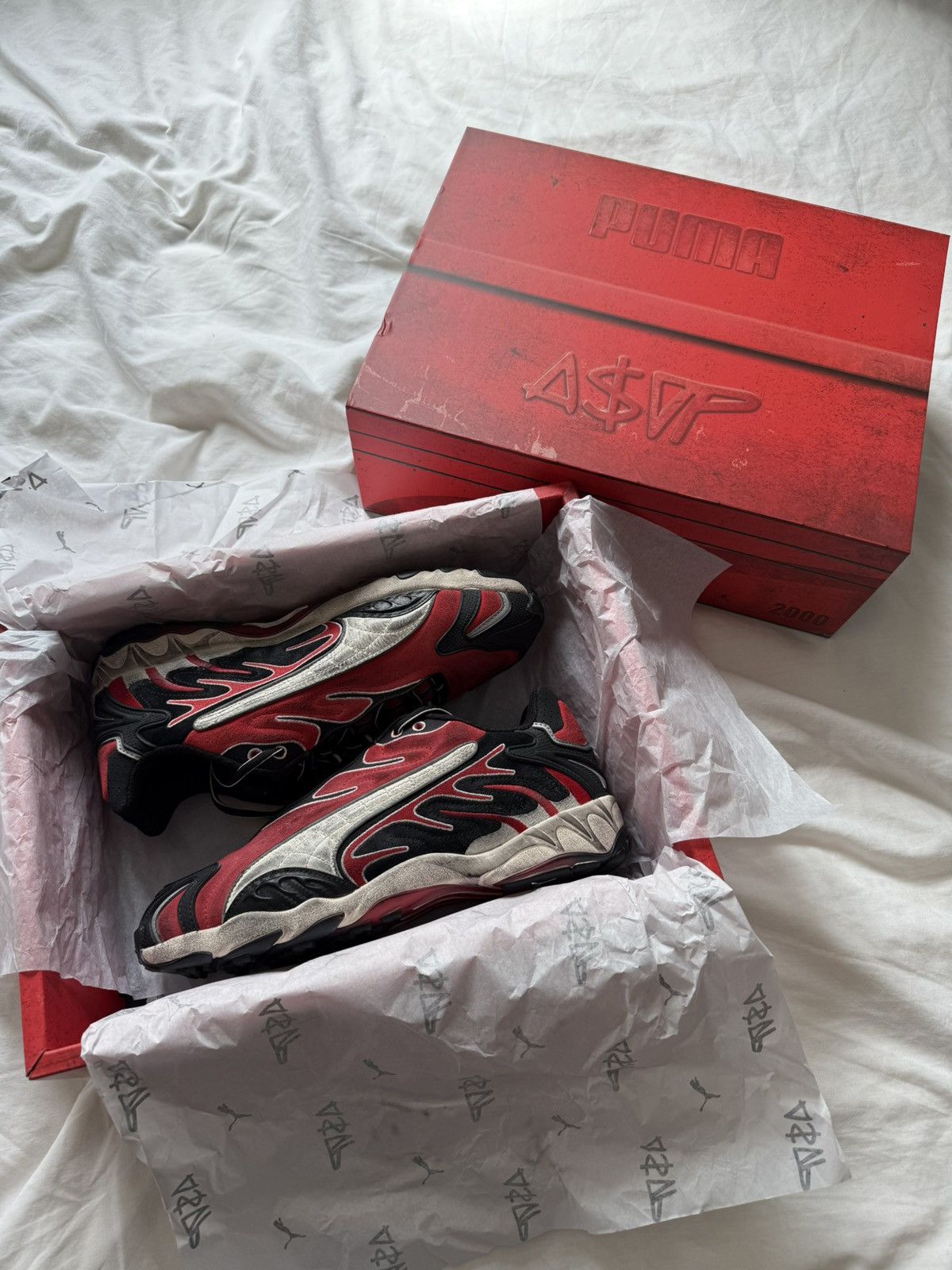 A$AP Rocky × Puma ASAP ROCKY PUMA INHALE DISTRESSED TRAINERS Size US 10 / EU 43 - 14 Thumbnail