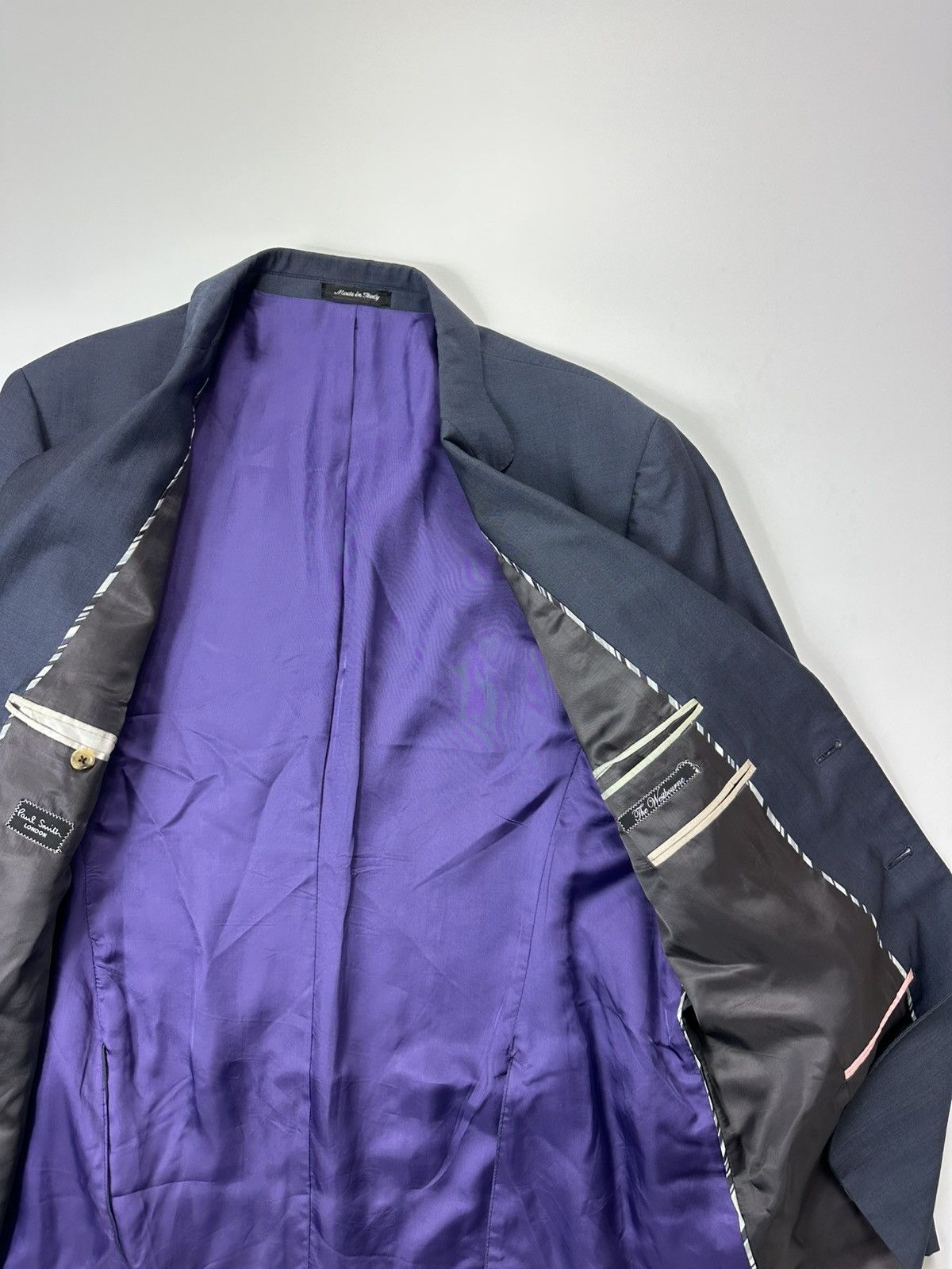 Paul Smith Paul Smith Classic Wool Blazer Men's 46R Blue Size 46R - 9 Thumbnail