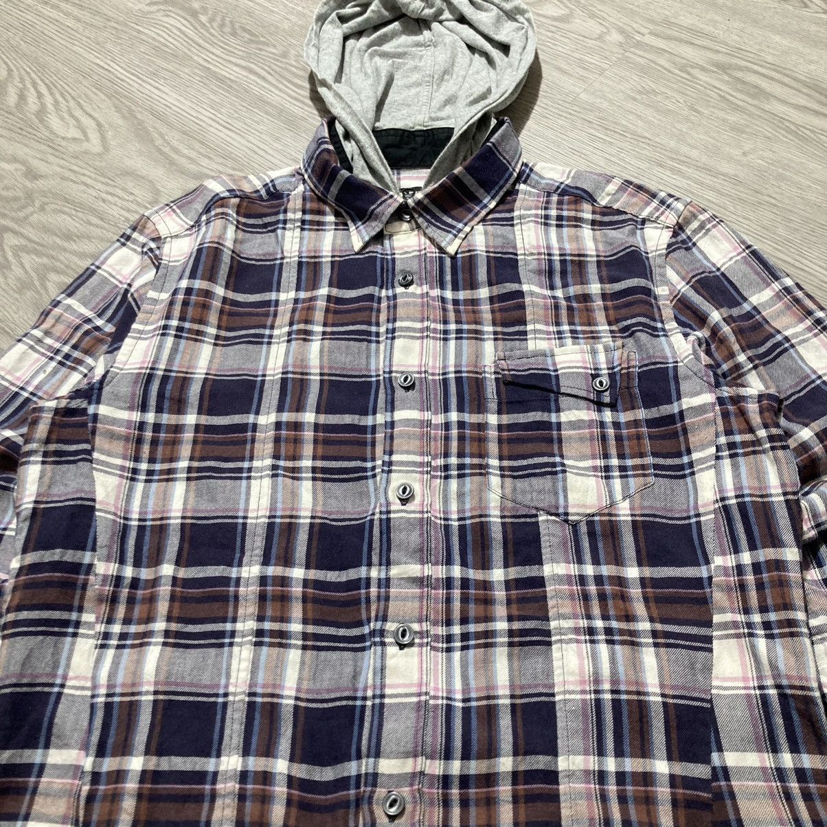 PPFM 2000s PPFM Double Layer Flanel Plaid Hoodie Lgb Punk Style Size US M / EU 48-50 / 2 - 9 Thumbnail