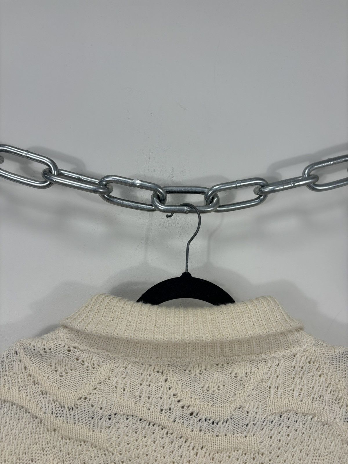 Other Vintage Nani Bon Men’s Wave Knit Wool Turtleneck Zip Sweater Size US L / EU 52-54 / 3 - 21 Thumbnail