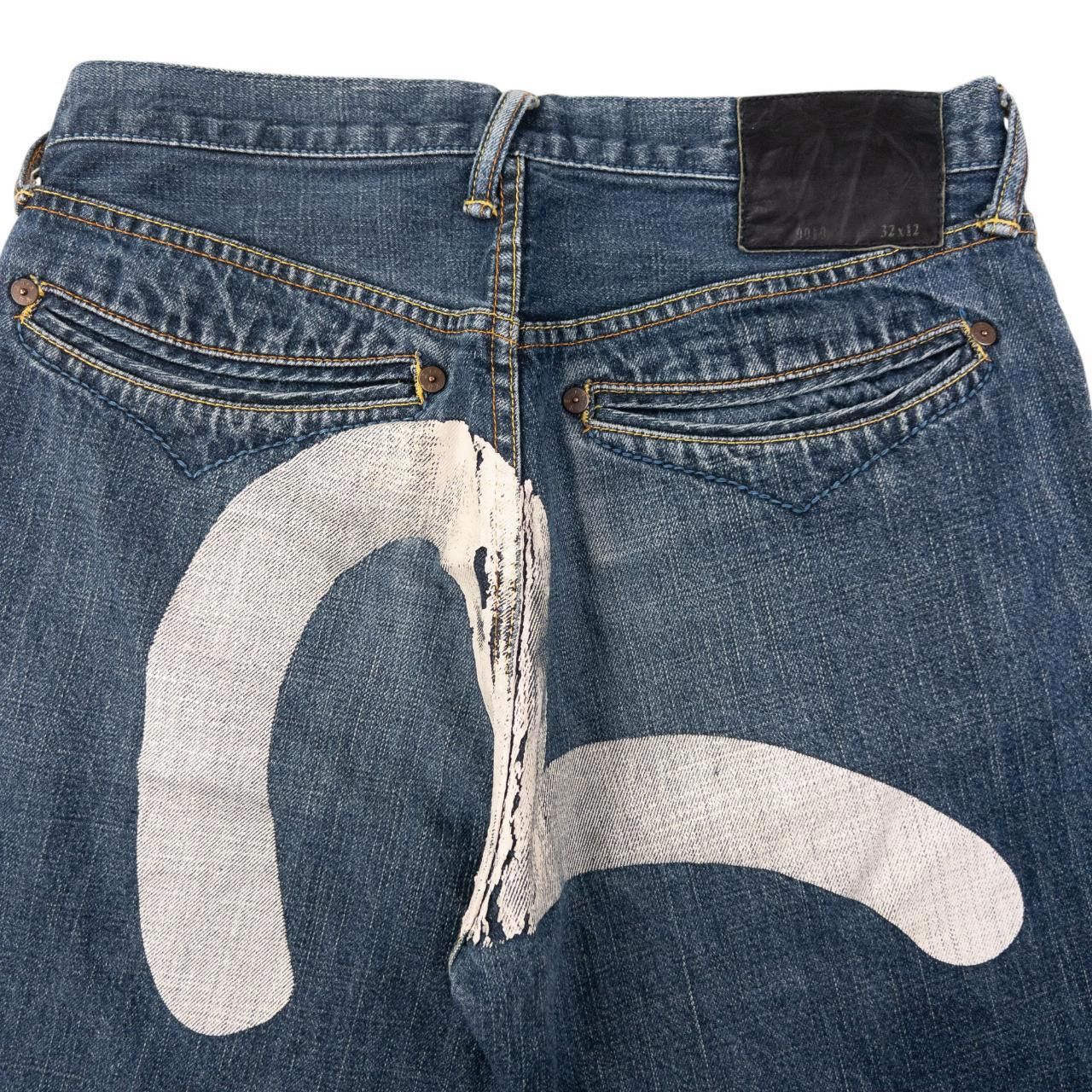 Evisu Vintage Evisu Painted Gull Japanese Denim Shorts Size W31 Size US 31 - 4 Thumbnail