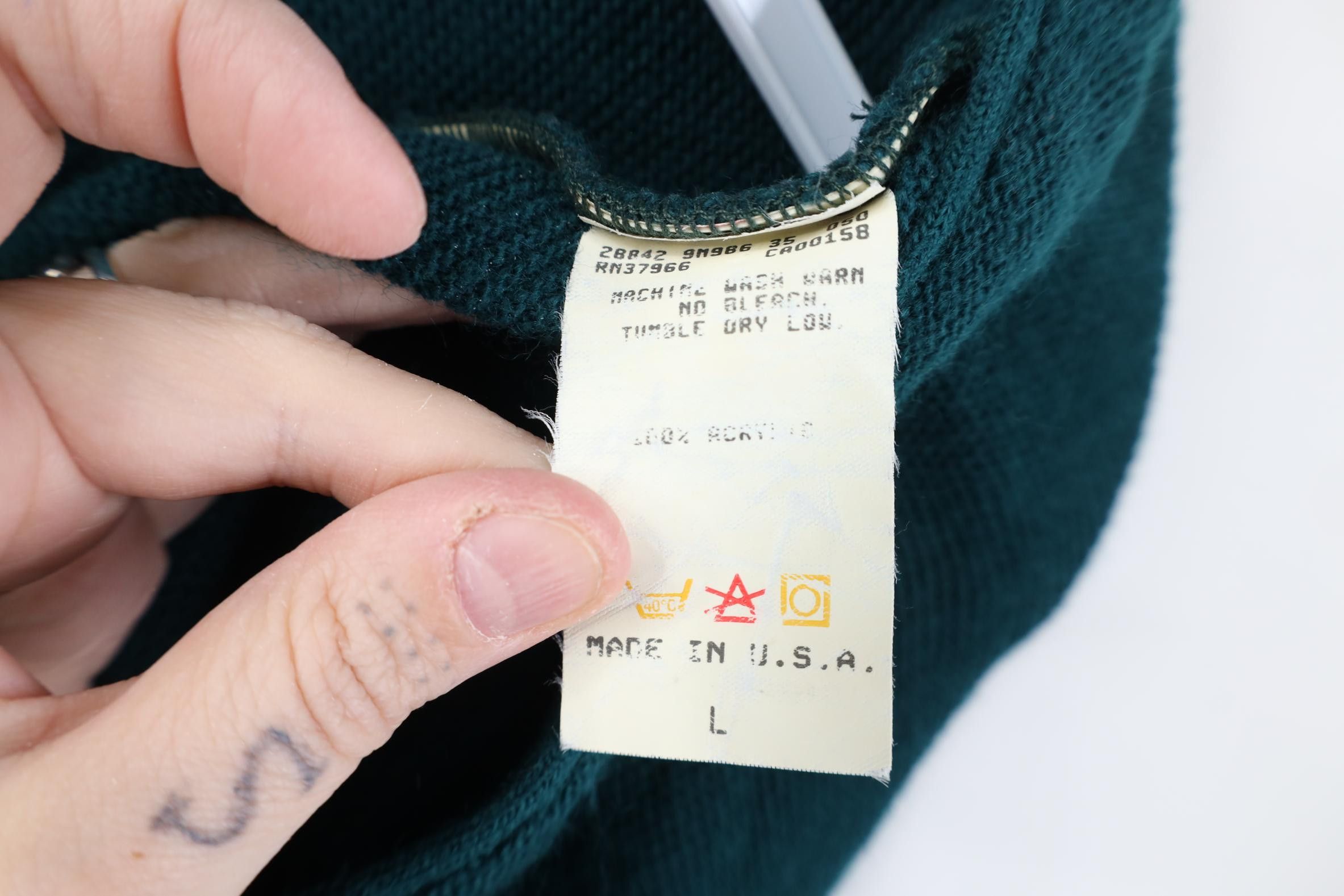 Vintage Vintage 70s Streetwear Cobain Knit Cardigan Sweater USA Size US L / EU 52-54 / 3 - 6 Thumbnail