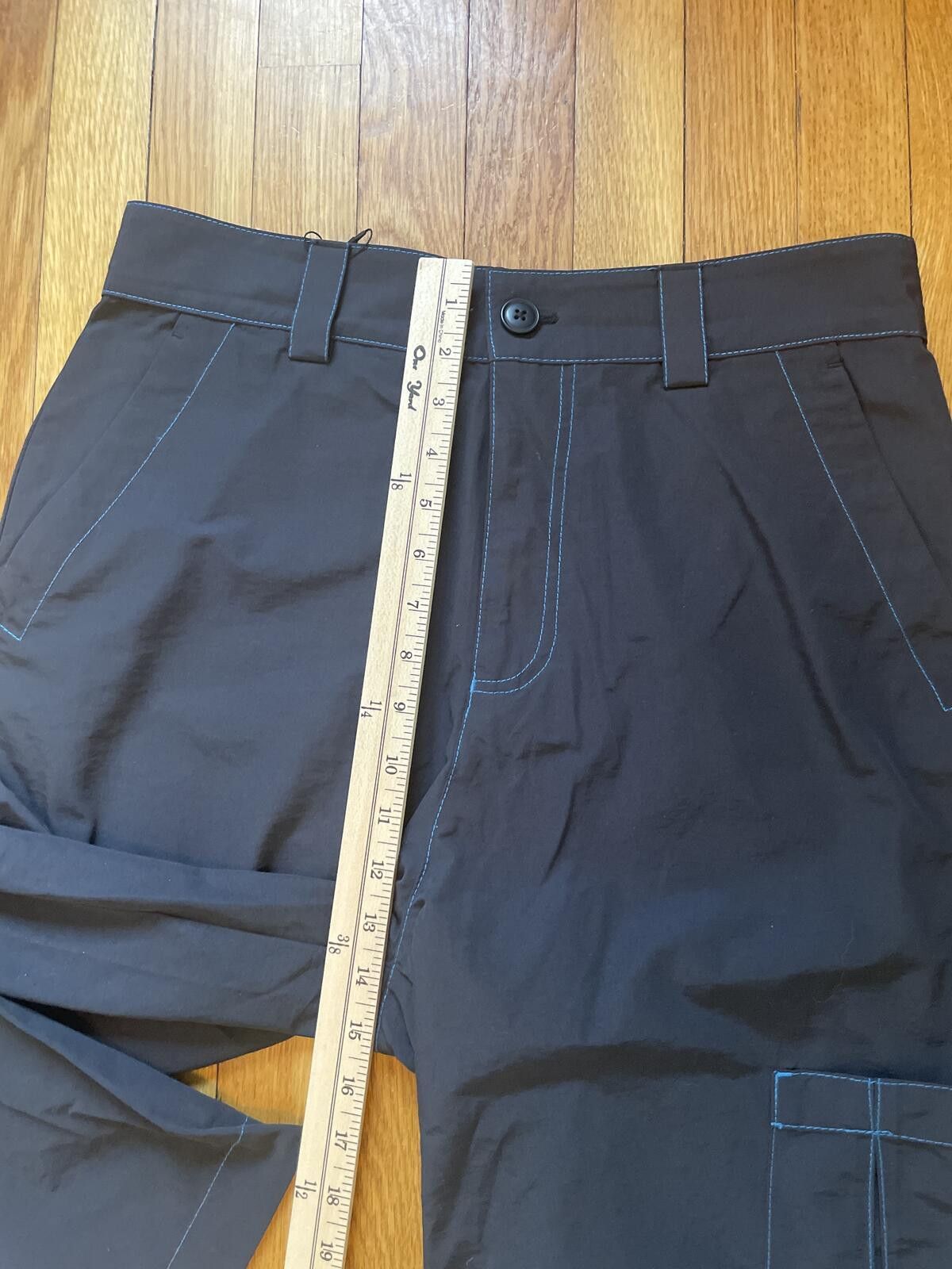 Zara Zara Men's Navy Blue Cargo Pants Size Medium Contrast Stitch Size US 32 / EU 48 - 6 Thumbnail