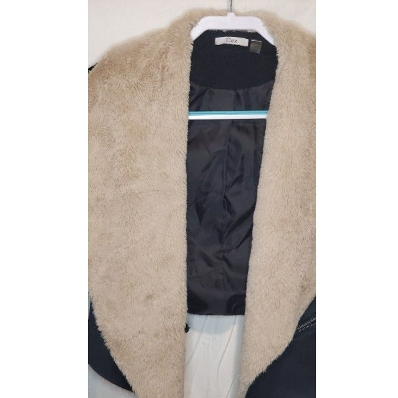 Other DEX Black Wool Sherpa Fur Winter Coat Size XS Size XS / US 0-2 / IT 36-38 - 3 Thumbnail