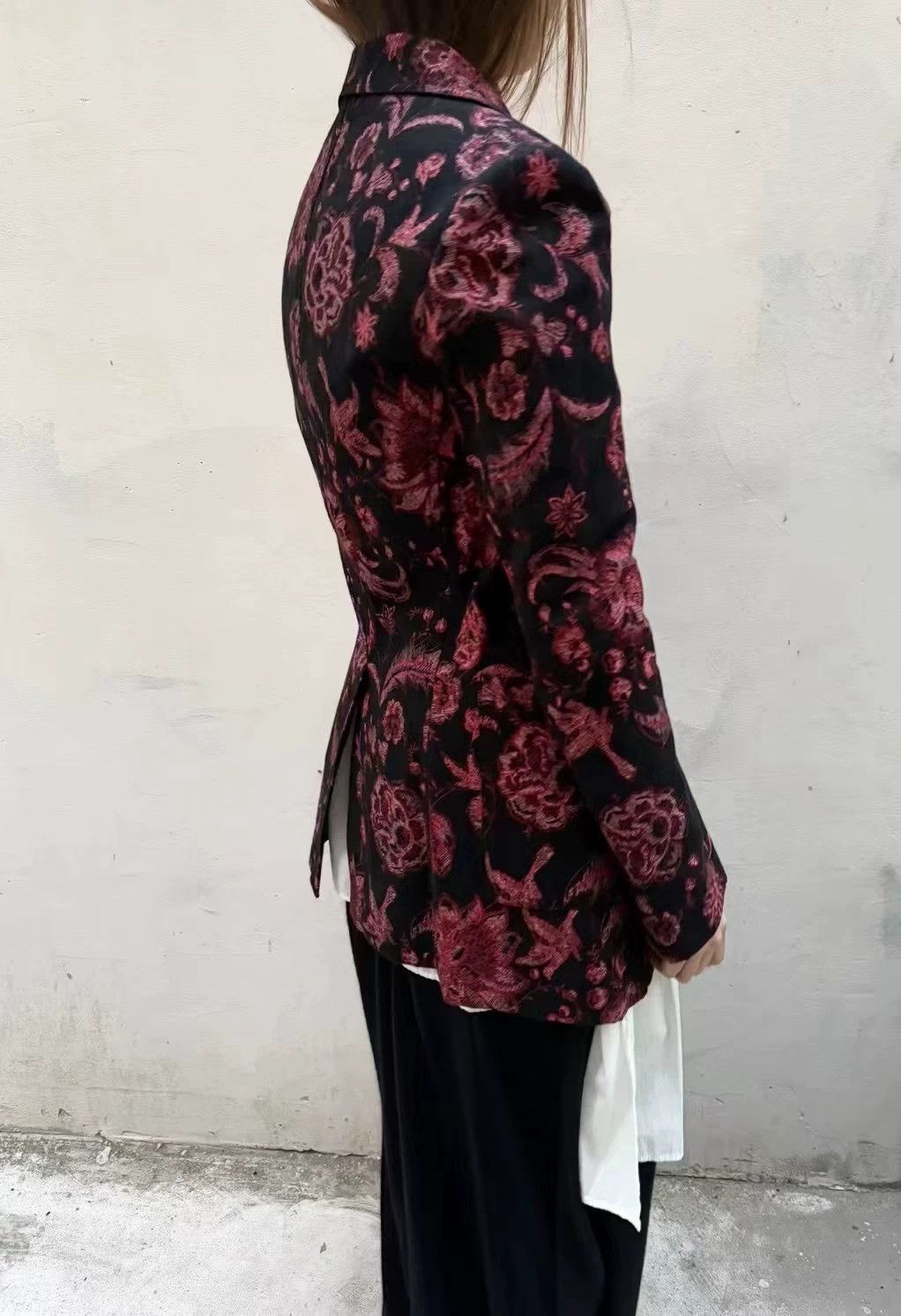 Yohji Yamamoto Yohji Yamamoto Embroidered Blazer Size 1 Slim Size S / US 4 / IT 40 - 4 Thumbnail
