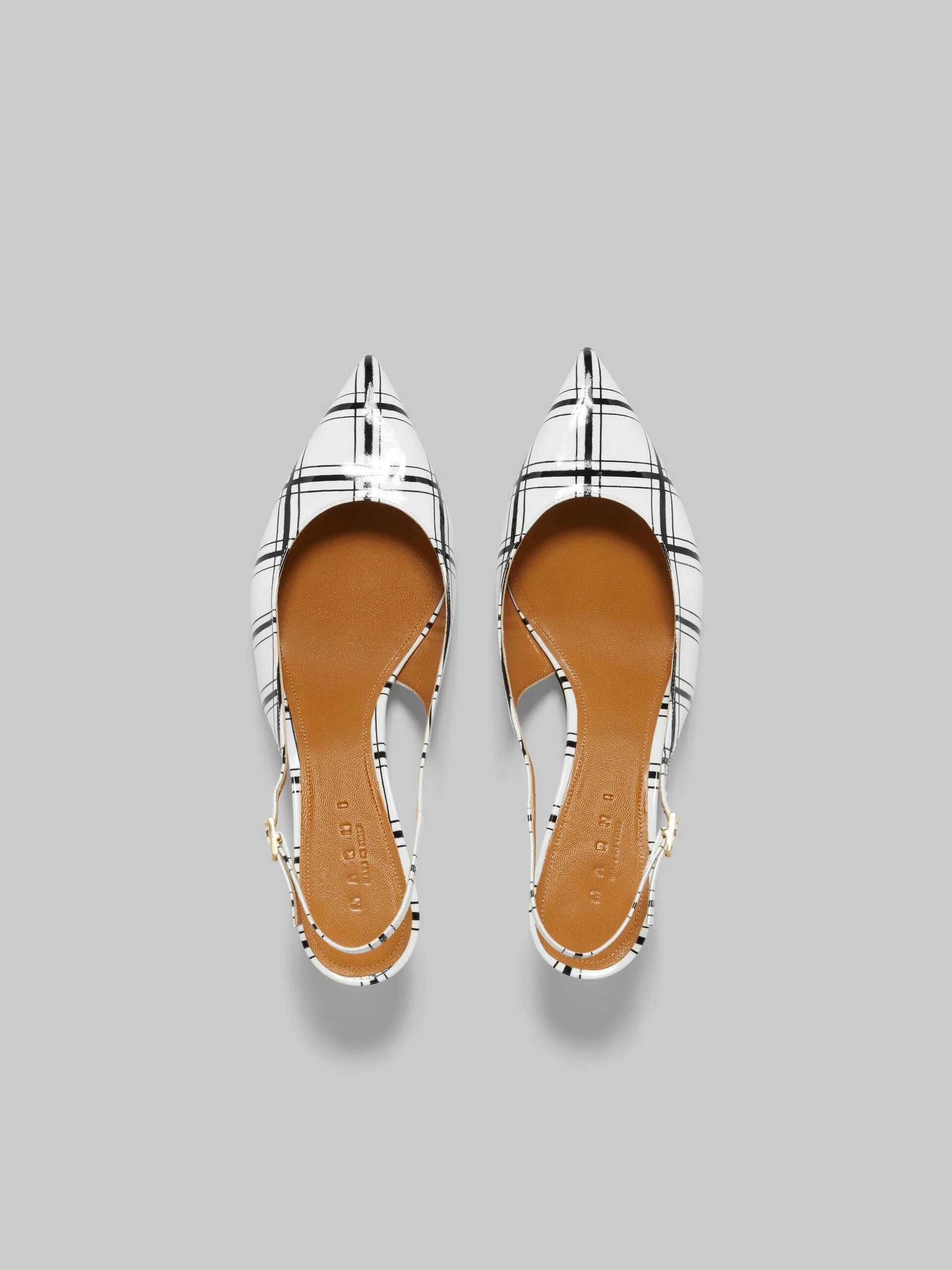 Marni o1w1db10824 Sling Back Pumps in Black White Size US 6 / IT 36 - 2 Thumbnail