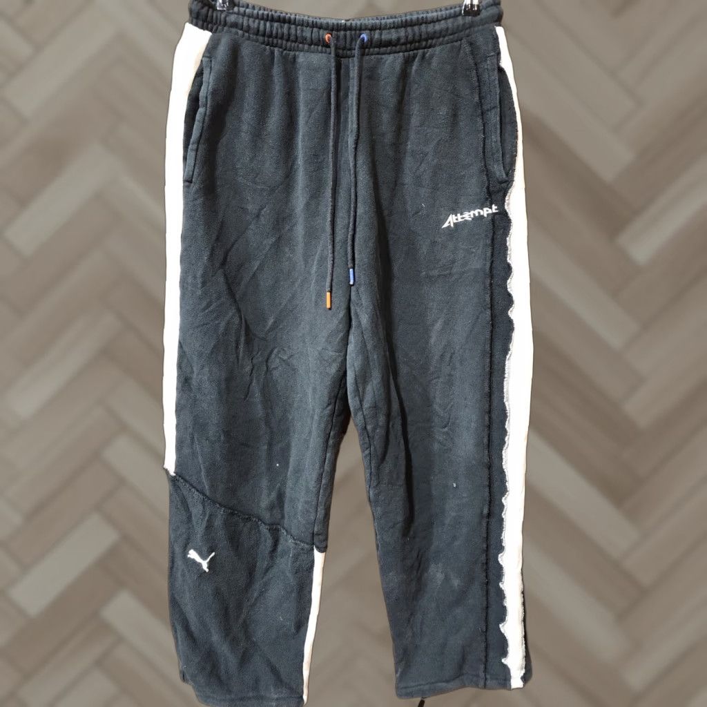 Puma PUMA x ATTEMPT PUMA Sweatpants Black M Unisex Pants Mens Regular Size M Size US 31 - 1 Thumbnail