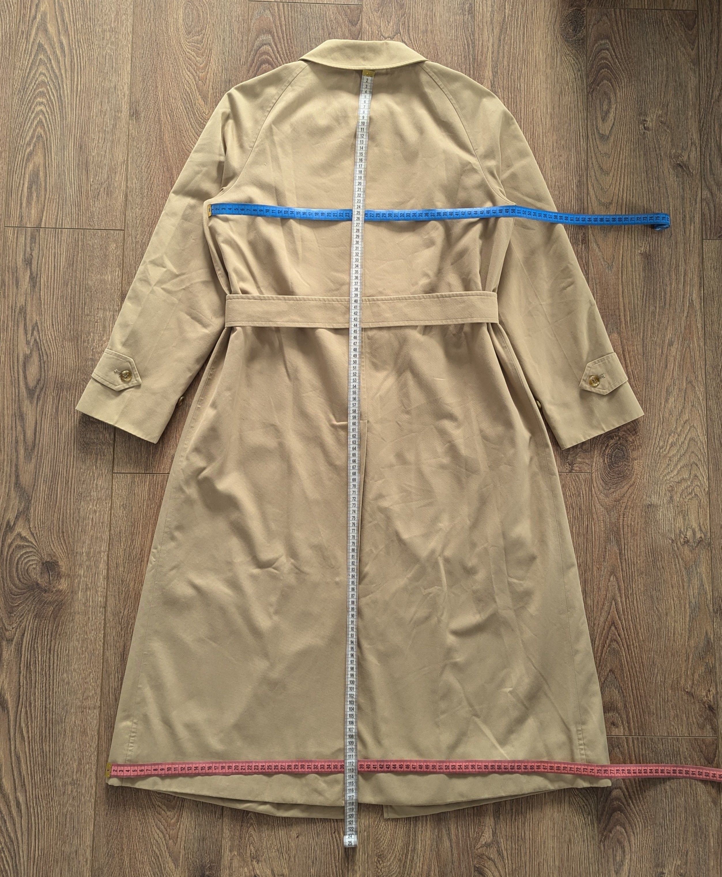 Burberry × Vintage Vintage Burberrys Womens Long Coat Nova Check MadeInEngland Size L / US 10 / IT 46 - 15 Thumbnail