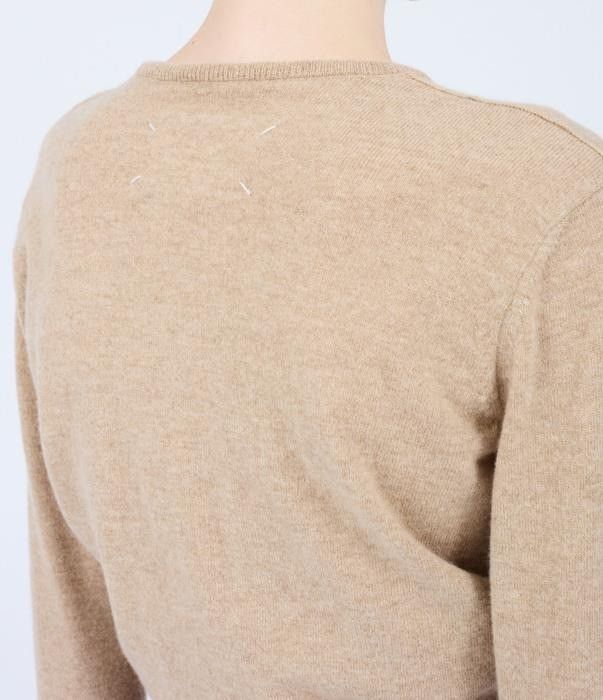 Maison Margiela o1bcso1str0526 Wool Knit Cardigan in Beige Size XS / US 0-2 / IT 36-38 - 7 Thumbnail