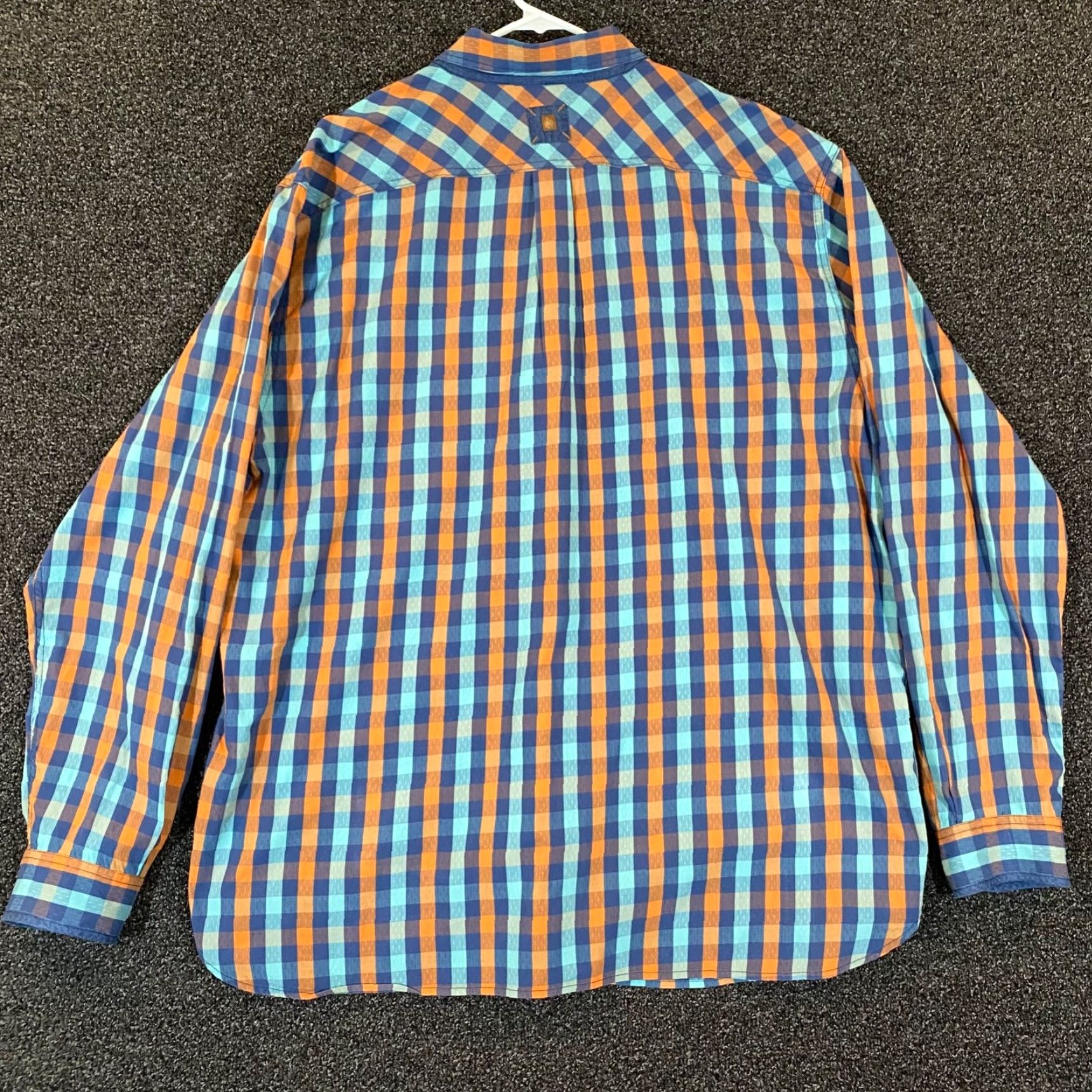 The Territory Ahead VINTAGE Territory Ahead Men's Shirt 2XL Plaid Casual Outdoor Long Sleeve Cotton Blue Orange Size US XXL / EU 58 / 5 - 6 Thumbnail
