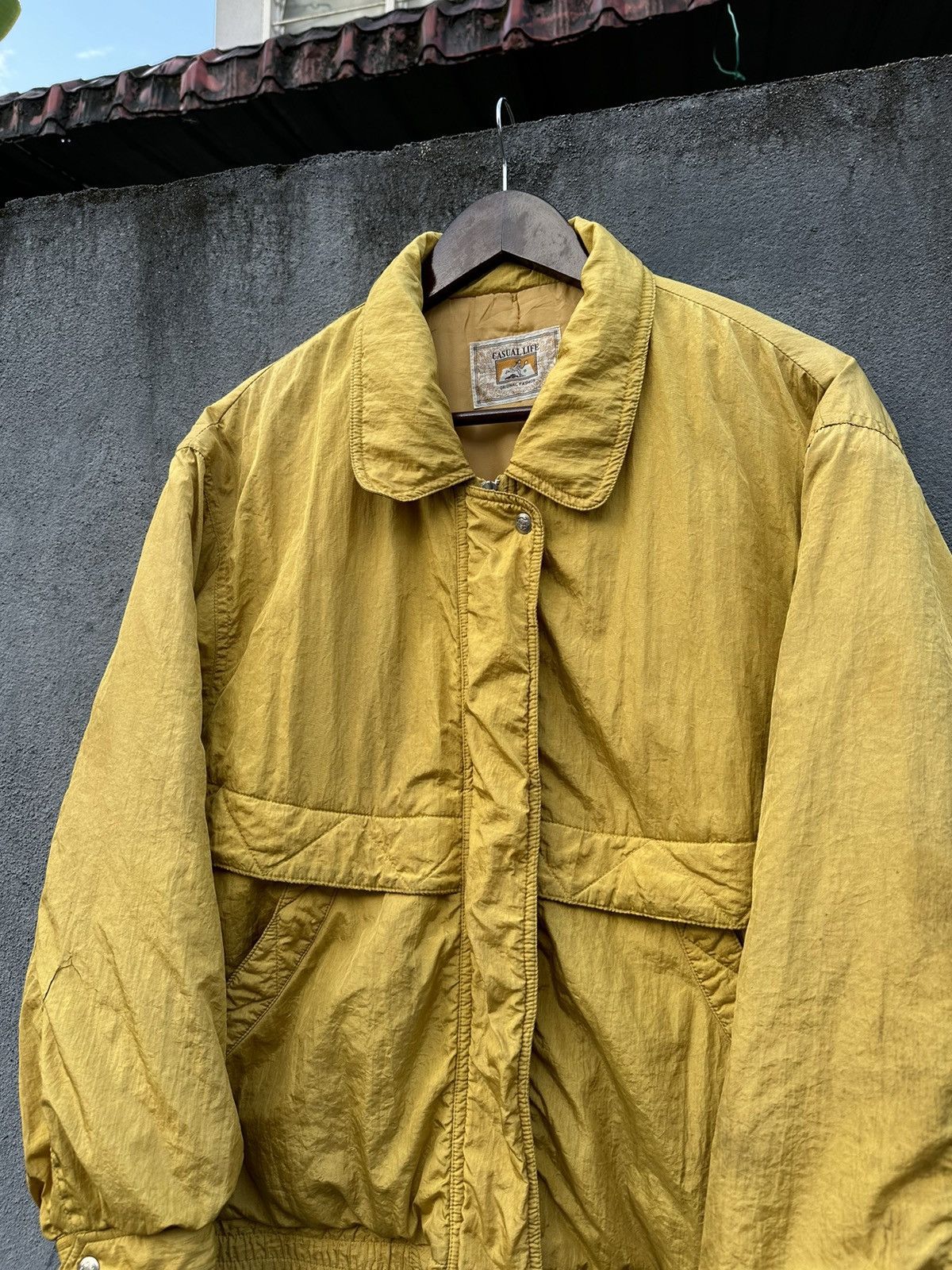 Vintage 👹Vintage Casual Life Multi Pocket Yellow Bomber Jacket Size US S / EU 44-46 / 1 - 4 Thumbnail