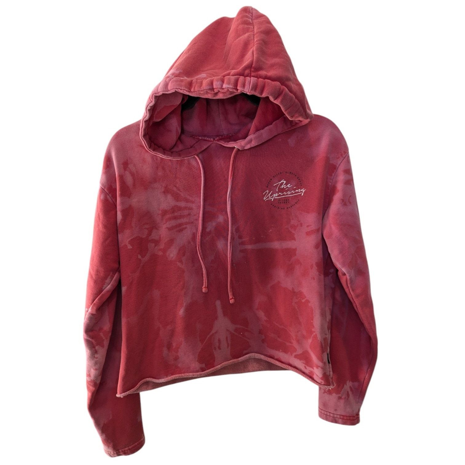Other Silent Theory Tie-Dye Red The Uprising Hysteria Crop Hoodie Size L / US 10 / IT 46 - 1 Thumbnail