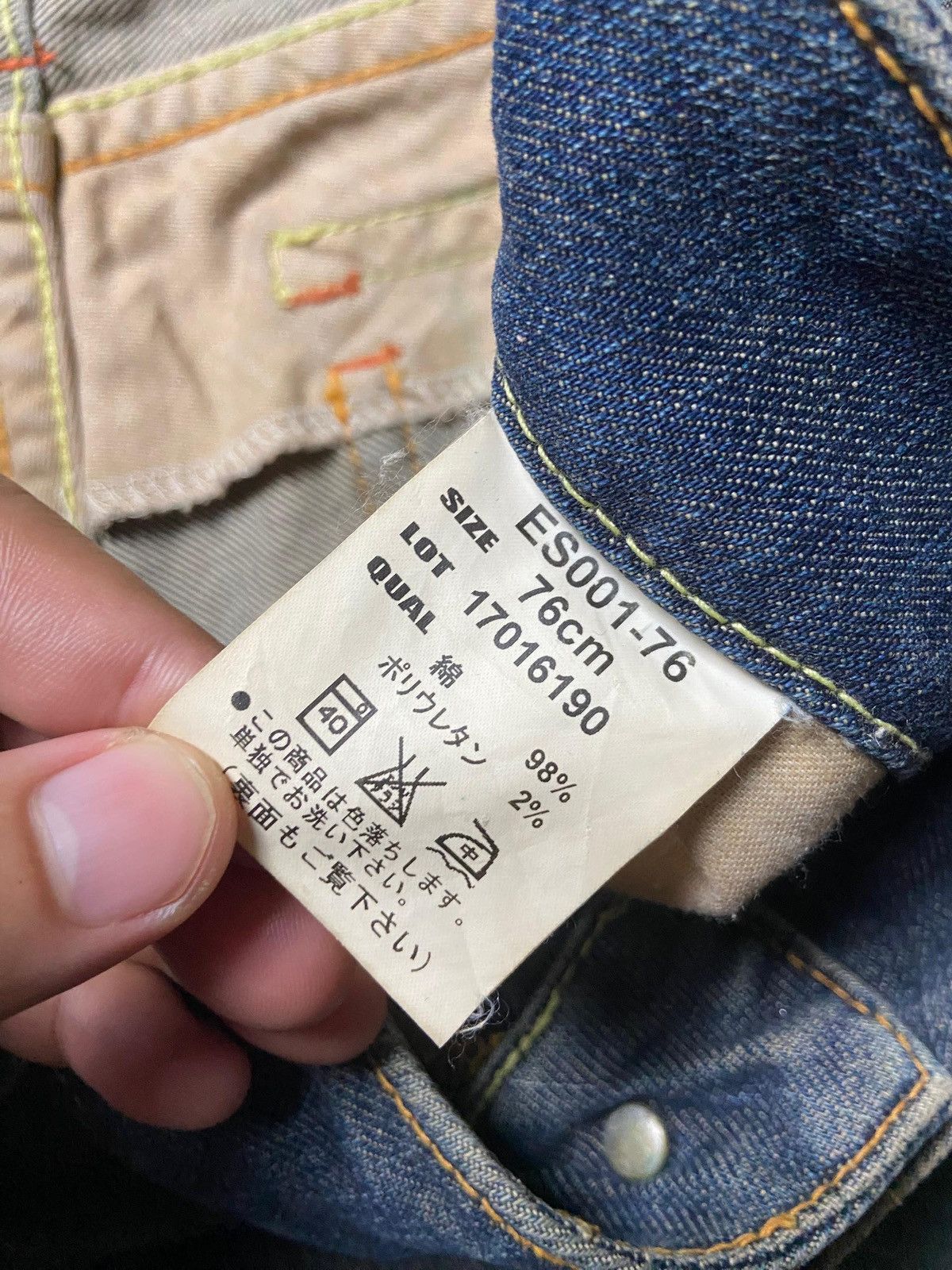 Japanese Brand Elsy by Stylebasic Bobson Bootcut Jeans (164) Size 33" - 4 Thumbnail