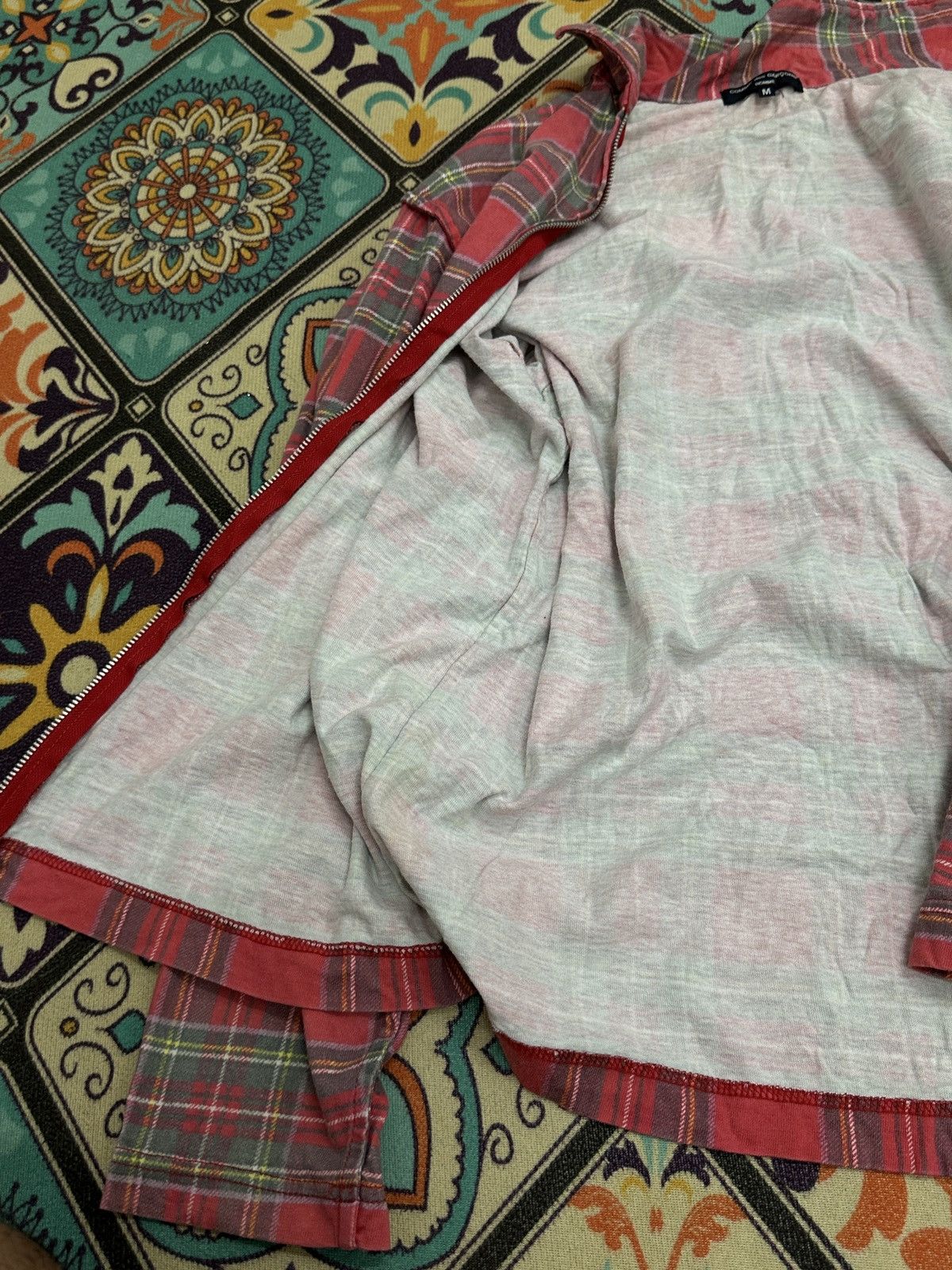 Comme des Garcons SS2005 Comme des Garcons Plaid Tartan Zipper Polos Jacket Size US M / EU 48-50 / 2 - 13 Thumbnail