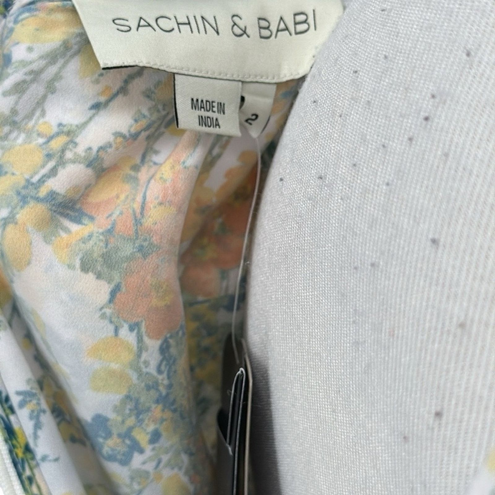 Sachin & Babi Sachin & Babi Aria Long Sleeve Beaded Floral Dress Size 2 Size XS / US 0-2 / IT 36-38 - 6 Thumbnail