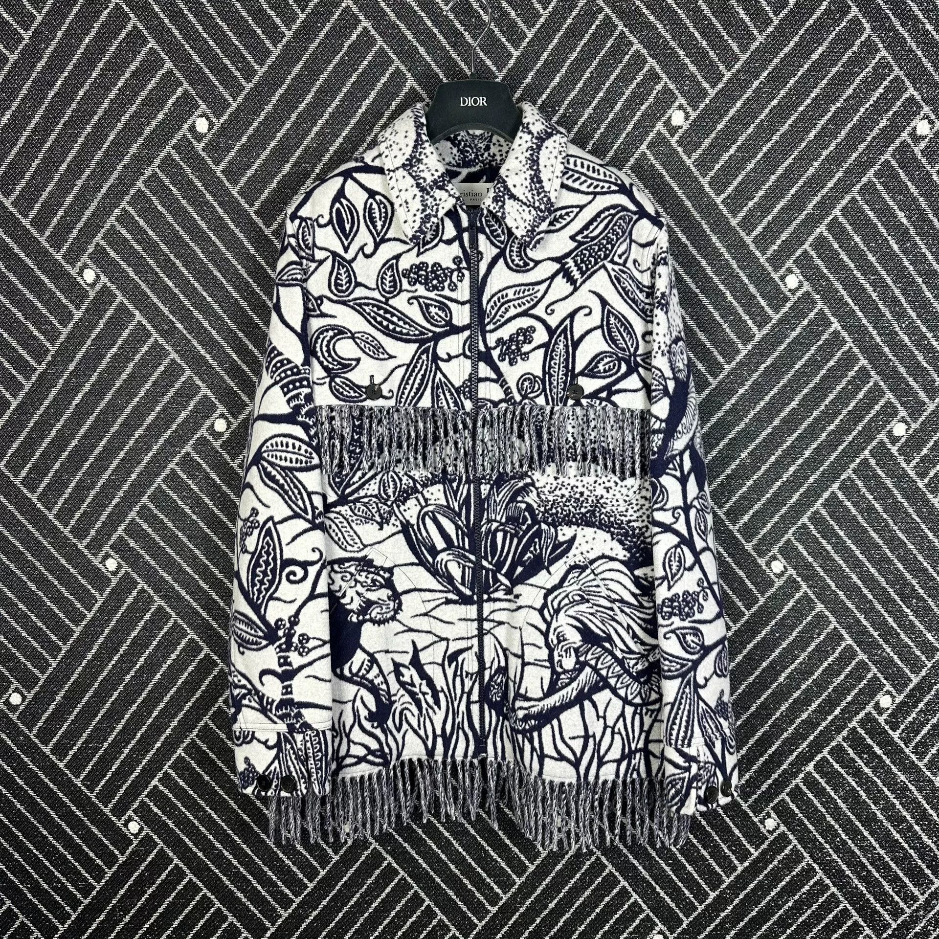 Dior Dior Morocco Runway Logo Totem Fringe Coat Size S / US 4 / IT 40 - 1 Thumbnail