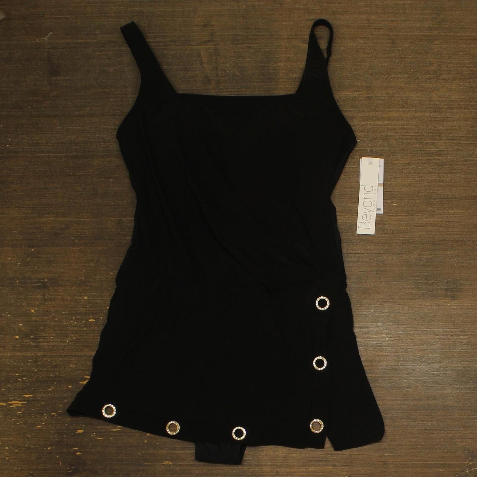Other Nwt Beyond Control Womens Square-neck Swim Dress Black 12 Size ONE SIZE - 1 Thumbnail