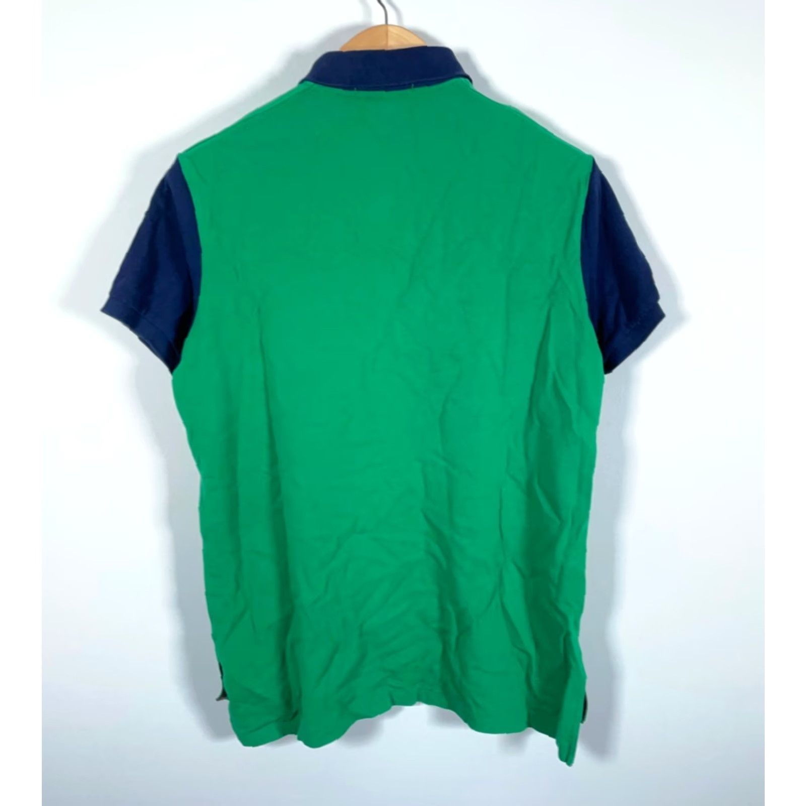 Polo Ralph Lauren Polo Ralph Lauren Polo Shirt Men Medium Green Blue Embroidered Custom Fit 90s Retro Horse Equestrian Cord Size US M / EU 48-50 / 2 - 2 Thumbnail