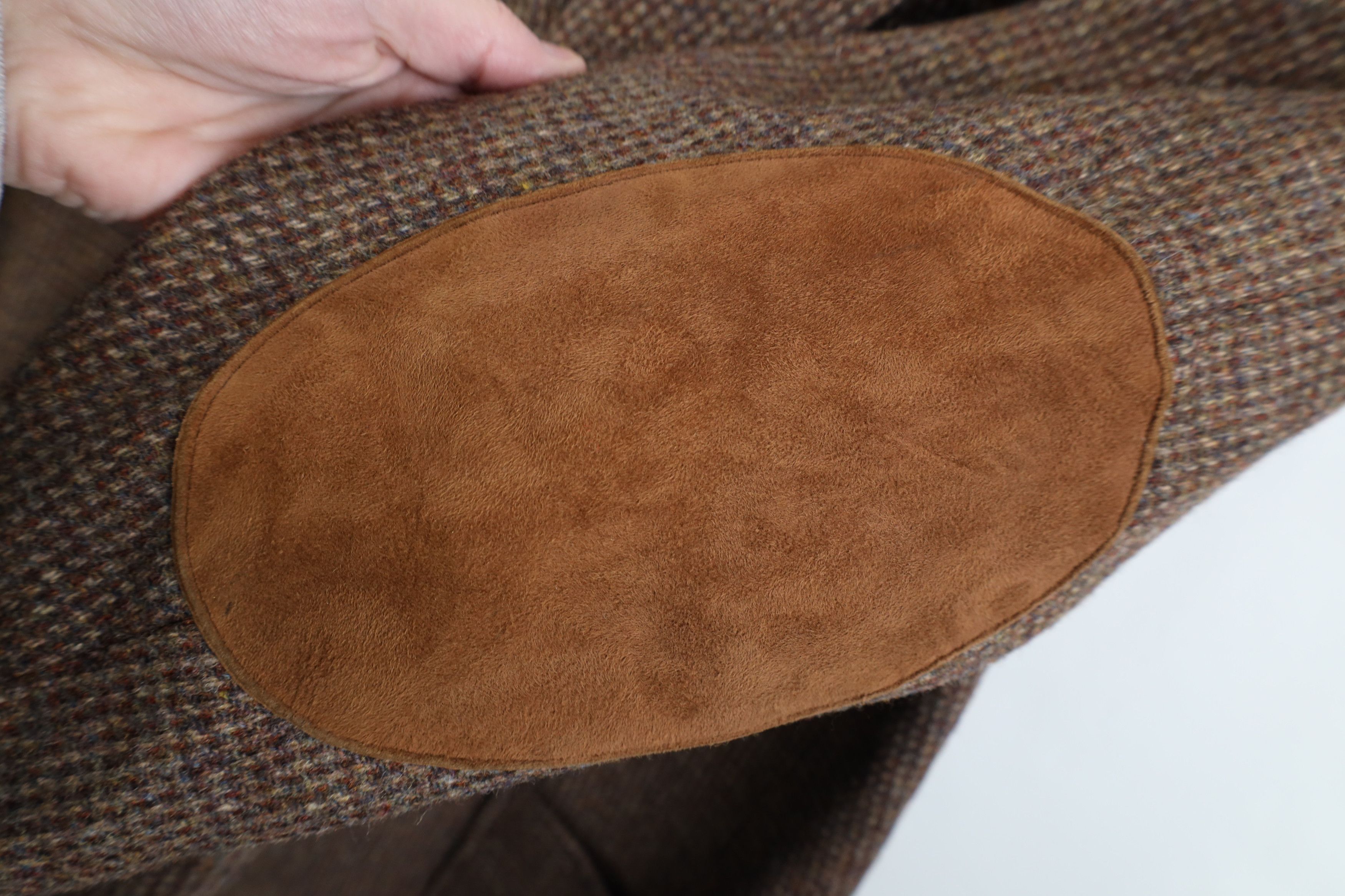 Vintage Vintage 70s Suede Elbow Patch Suit Coat Blazer Jacket USA Size US XXL / EU 58 / 5 - 4 Thumbnail