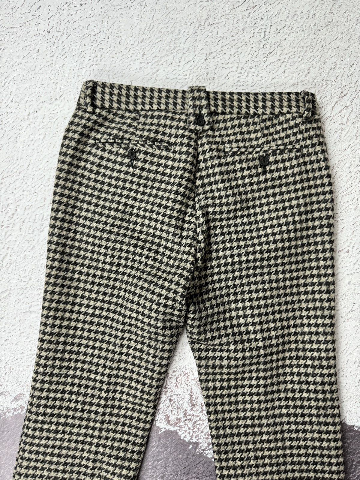 Bally Bally Wool Gray houndstooth casual classic pants Size US 30 / EU 46 - 18 Thumbnail