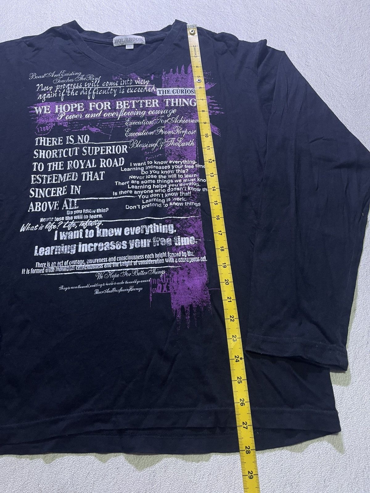 Japanese Brand Y2K HOL-BROOK long sleeve tshirt Size US L / EU 52-54 / 3 - 7 Thumbnail