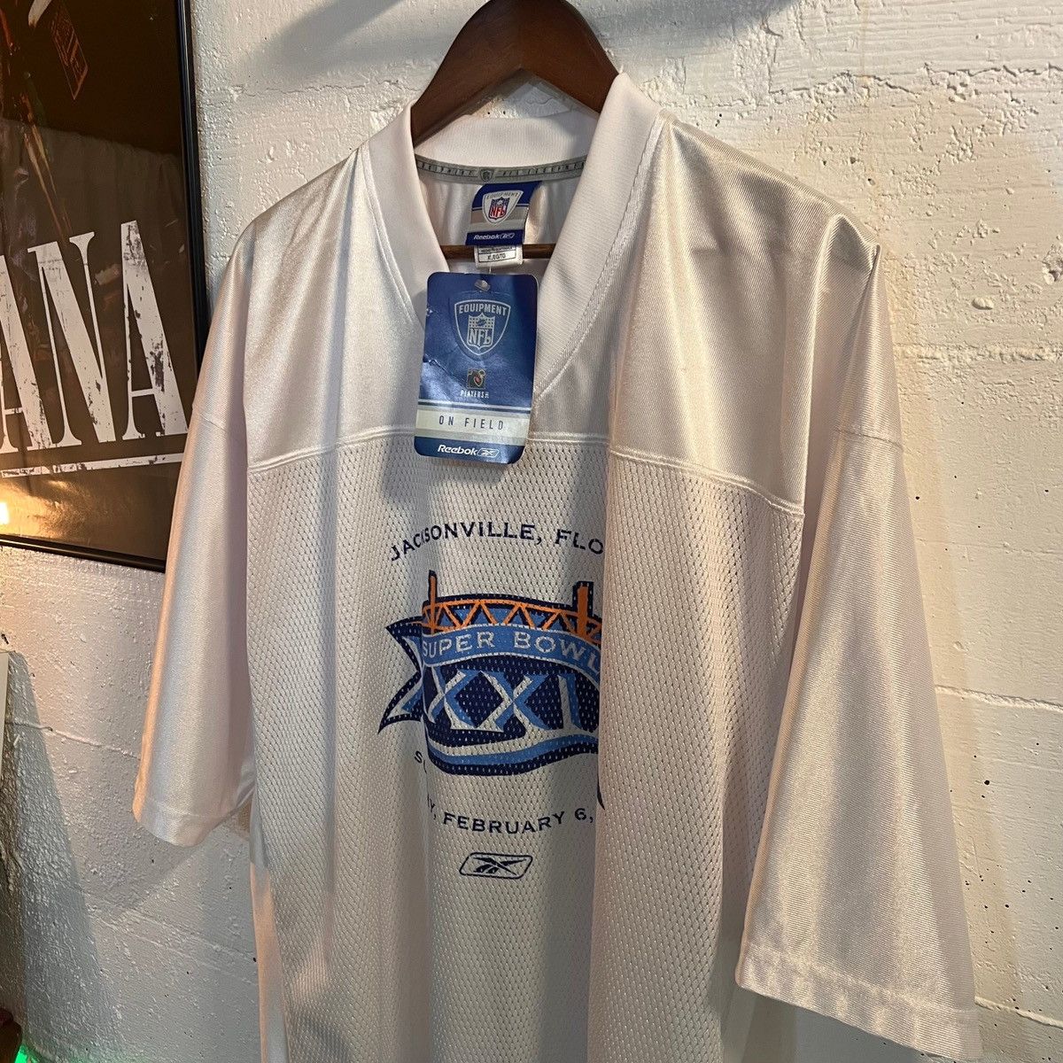 Reebok Vintage Y2K NFL Super Bowl 2005 Reebok Mesh Football Jersey Size US XL / EU 56 / 4 - 3 Thumbnail