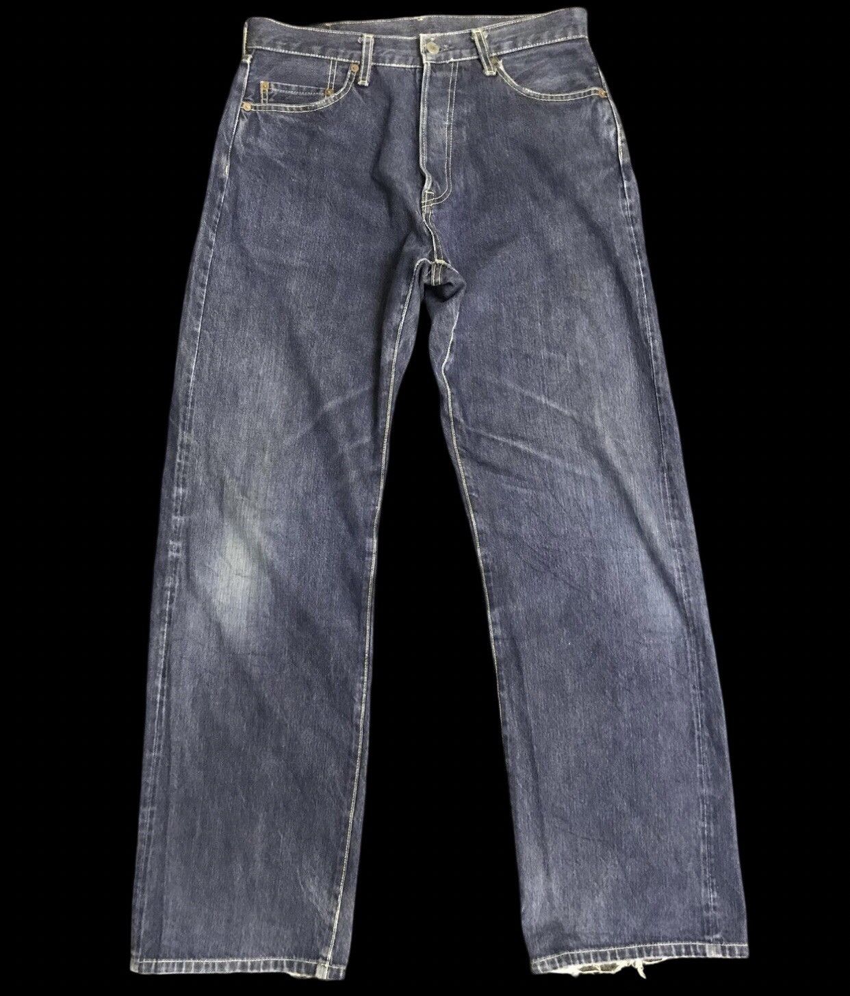 Japanese Brand D154 STUDIO D Artisan Double Line Selvedge Jeans Size US 31 - 1 Thumbnail