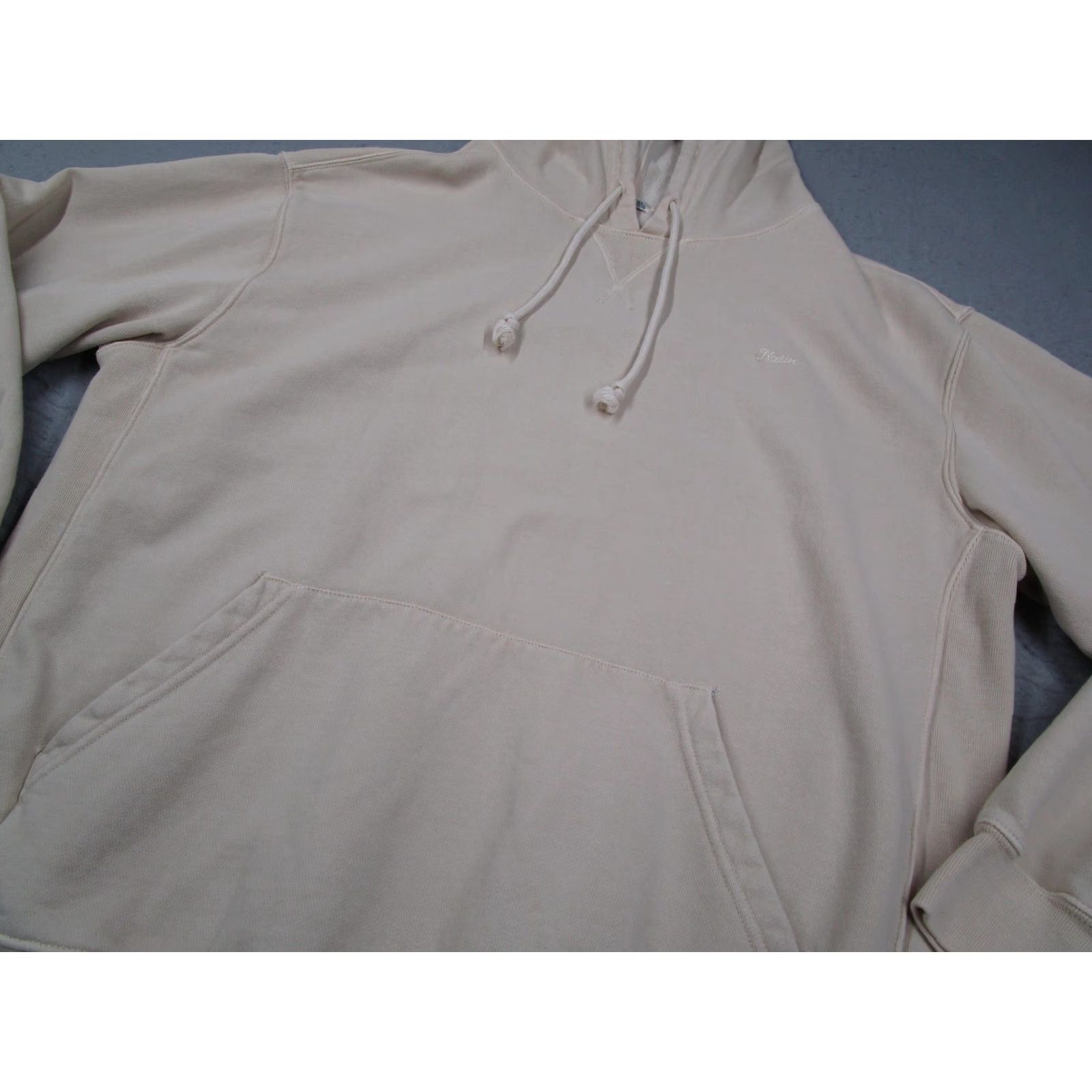 Katin Katin Hoodie Mens XL Beige Fleece Pullover Embroidered Logo Kangaroo Pocket Size US XL / EU 56 / 4 - 2 Thumbnail