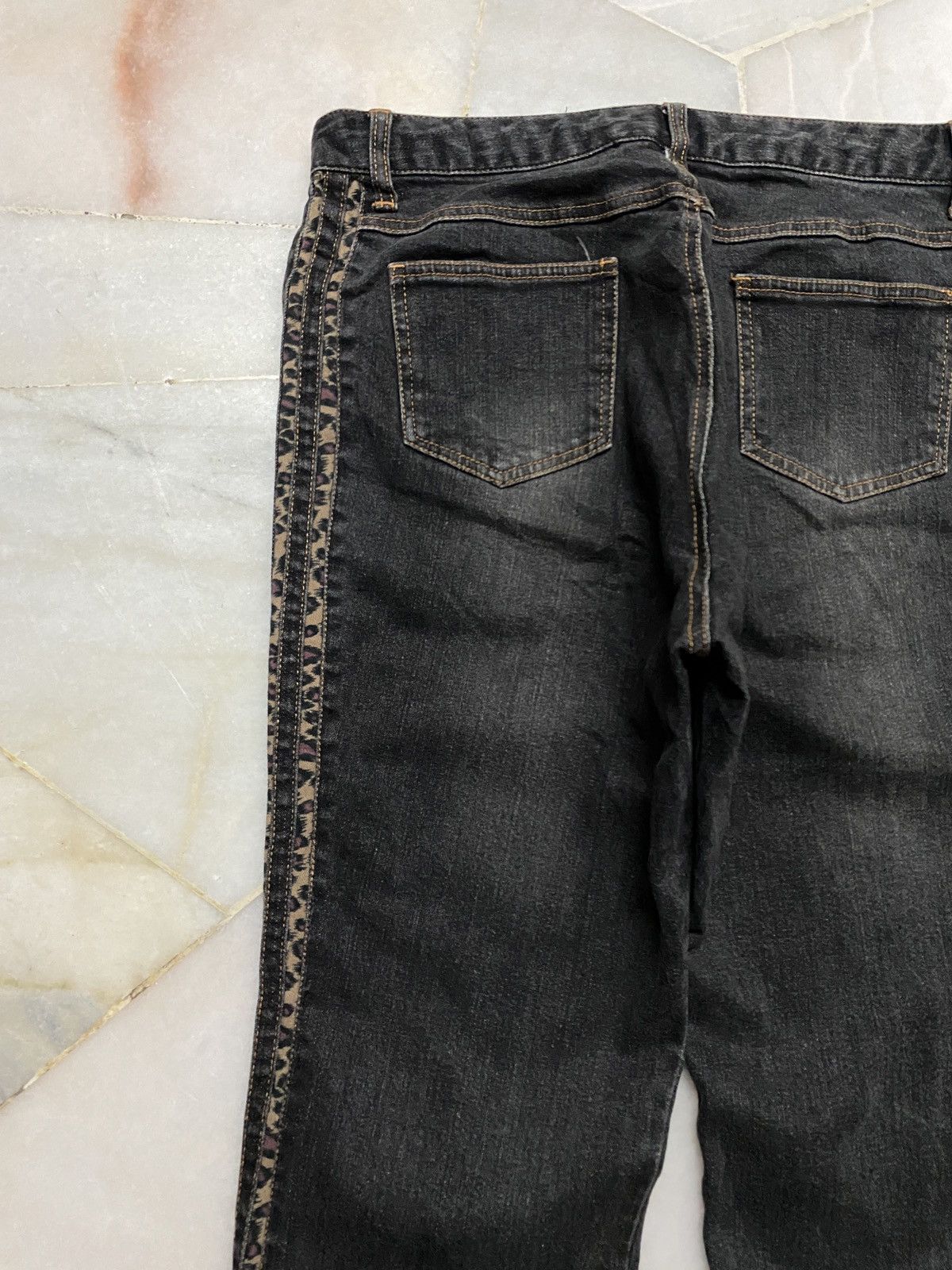 Japanese Brand Vintage 90s Style Browdwin split leopard Mudwash Size US 30 / EU 46 - 15 Thumbnail